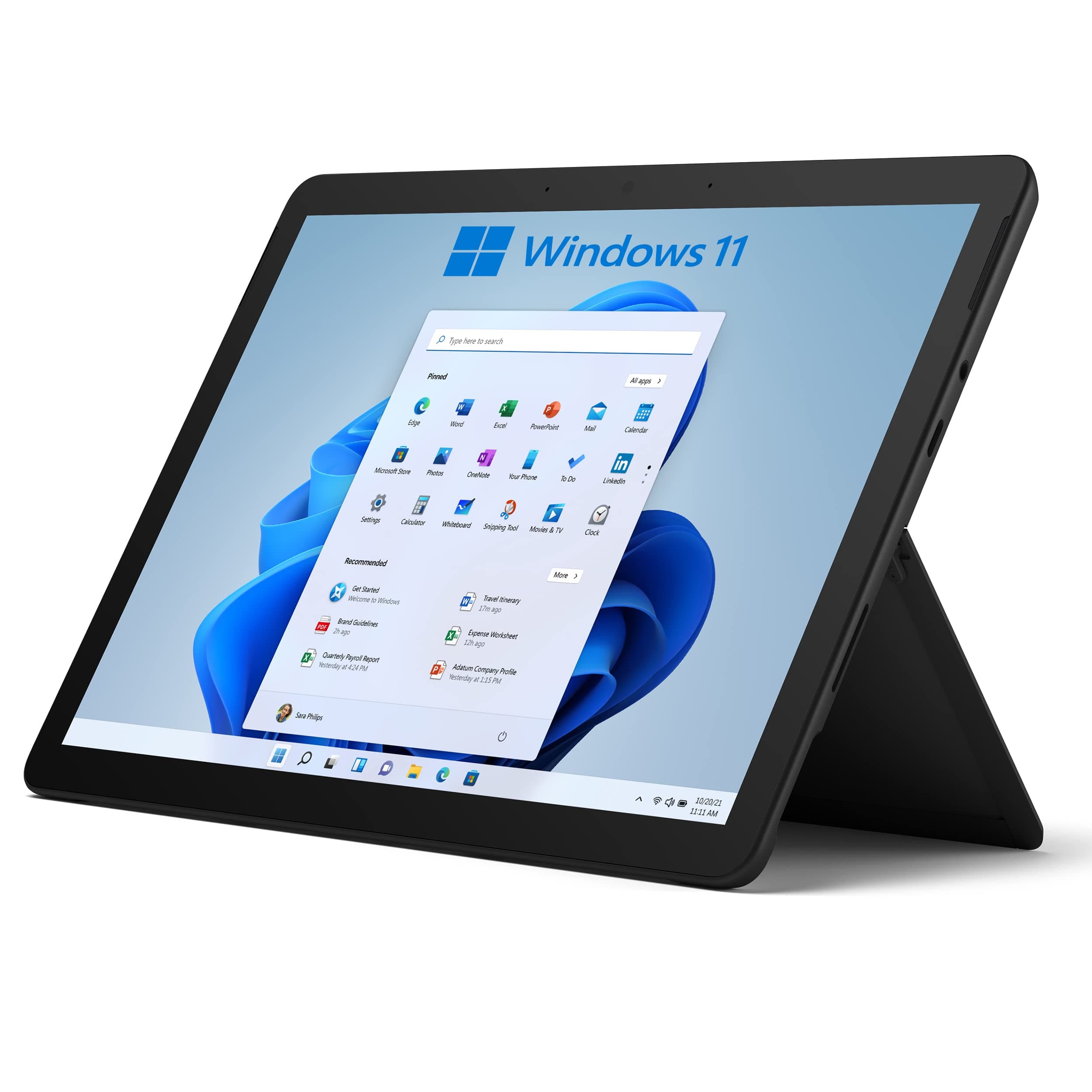 Surface Go 3 Tablet PC, 10.5 Inch 2-in-1 Device, Silver, Windows 11 Home S, 2021 Model with Kick Stand