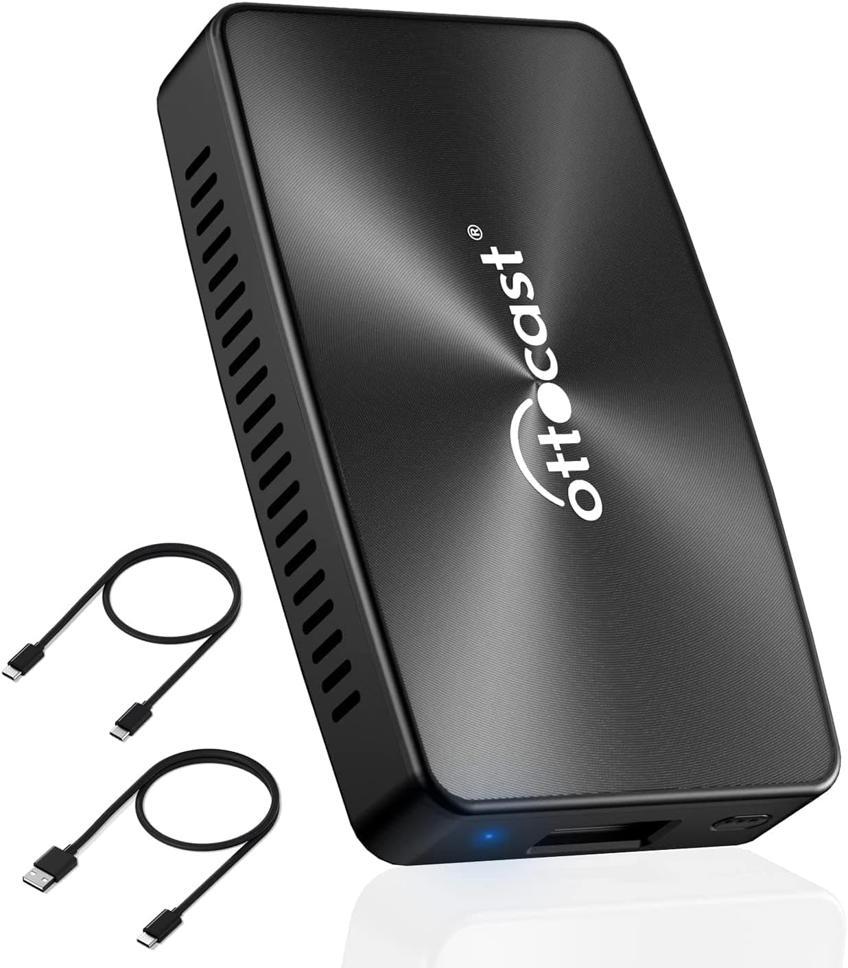 2 In 1 Android Auto/Carplay Wireless Adapter U2-X Pro - Wireless Cp/Aa For Oem FACtory Carplay Cars - 5Ghz Wifi, Bluetooth, Online Update, Fast Connect, Plug & Play, No Delay, Black