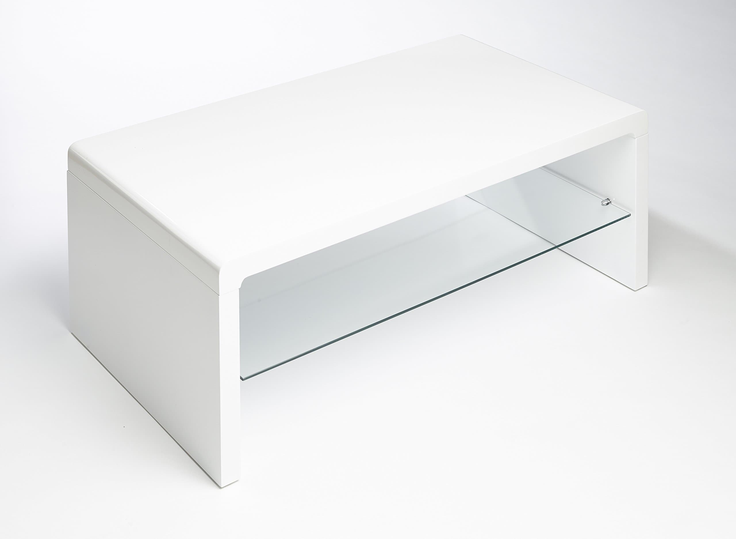 MODERN MINIMALISTIC RECTANGULAR DESIGNER COFFEE TABLE (WHITE)