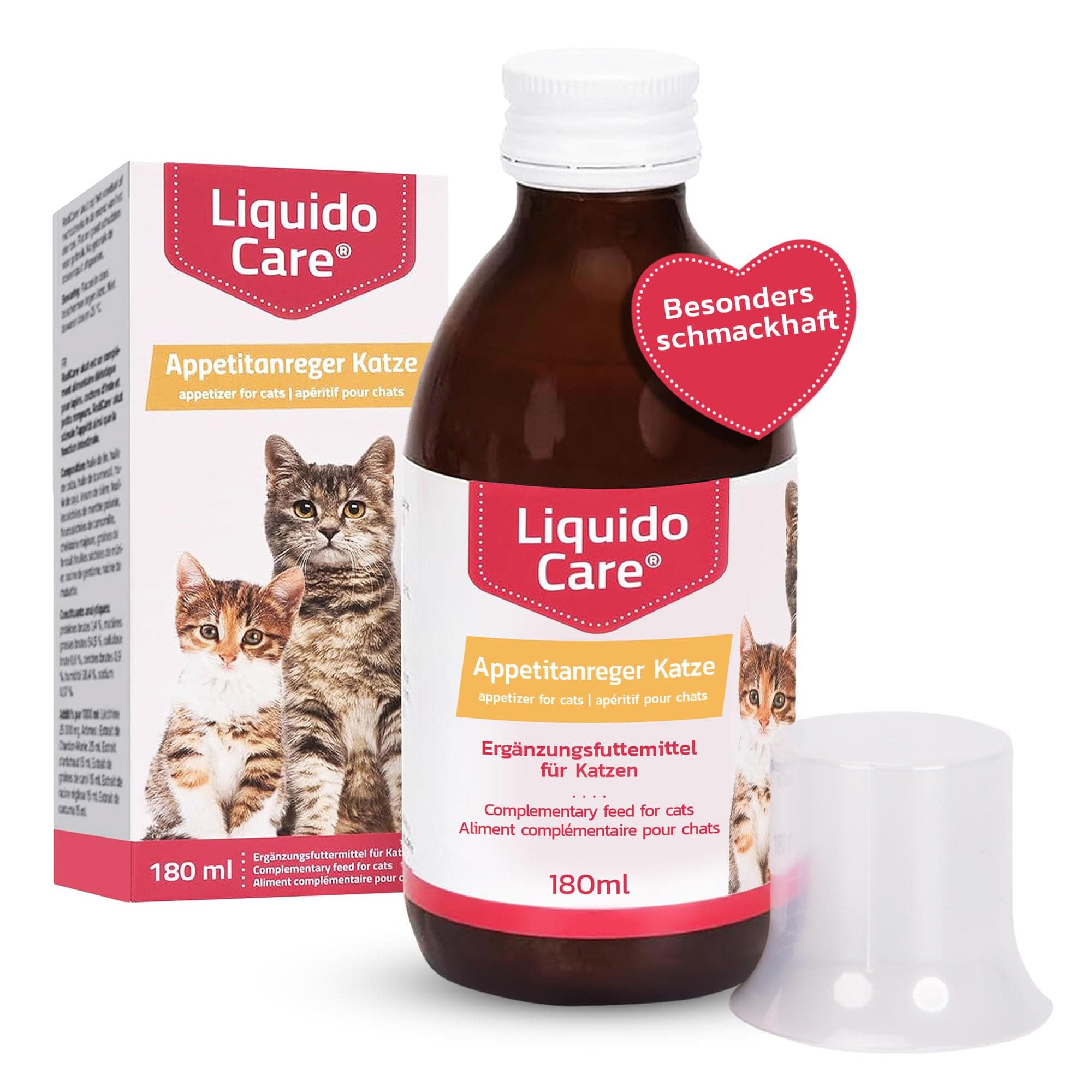 appetite stimulant for cats, tonic for loss of appetite and underweight during convalescence, dietary supplement 180ml