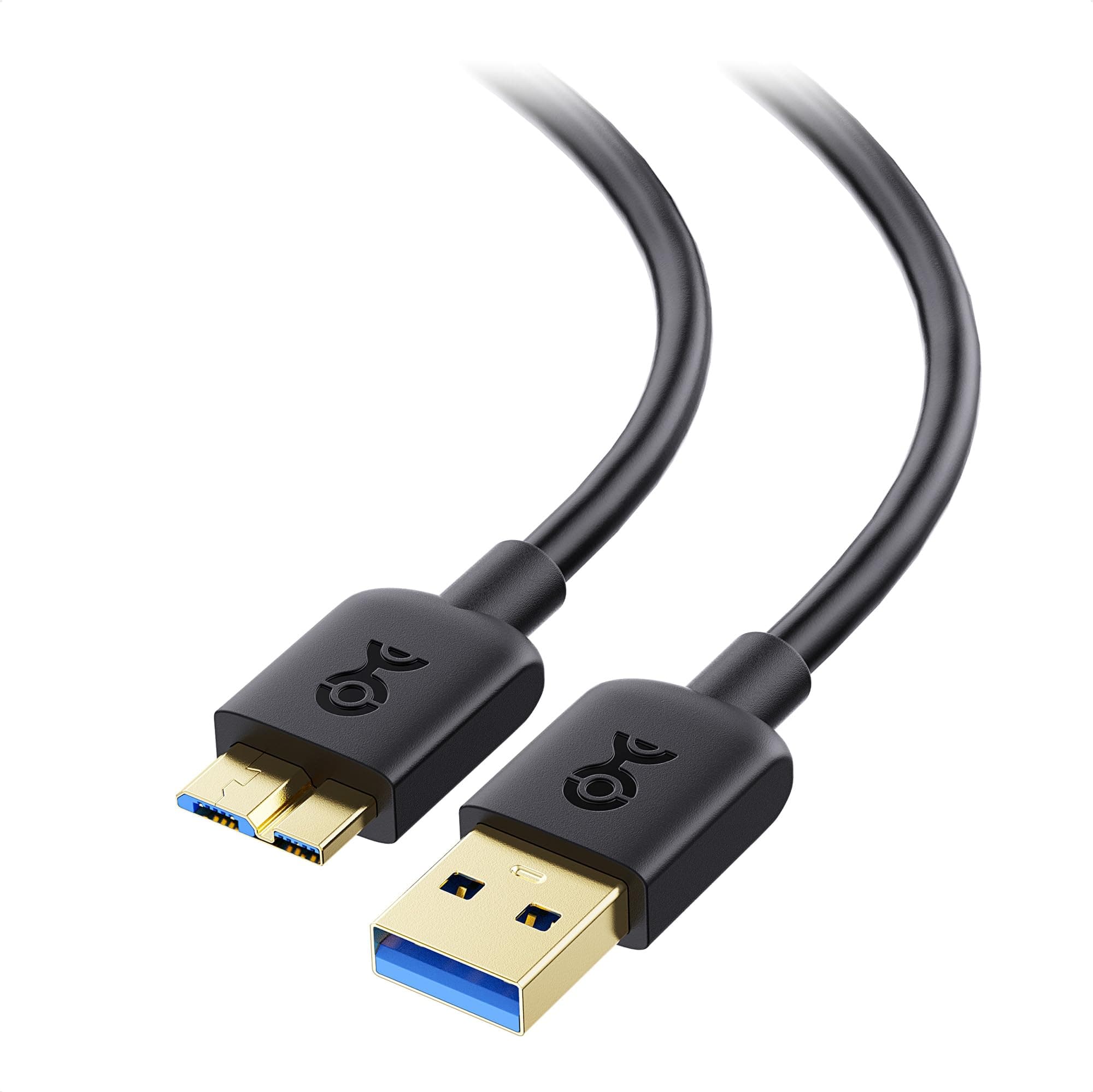 Cable Matters Micro USB 3.0 Cable - 10ft, External Hard Drive Cable, USBA to USB Micro B Cord, Compatible with Seagate, LaCie, Toshiba, Samsung, Western Digital/WD External Hard Drive, Black