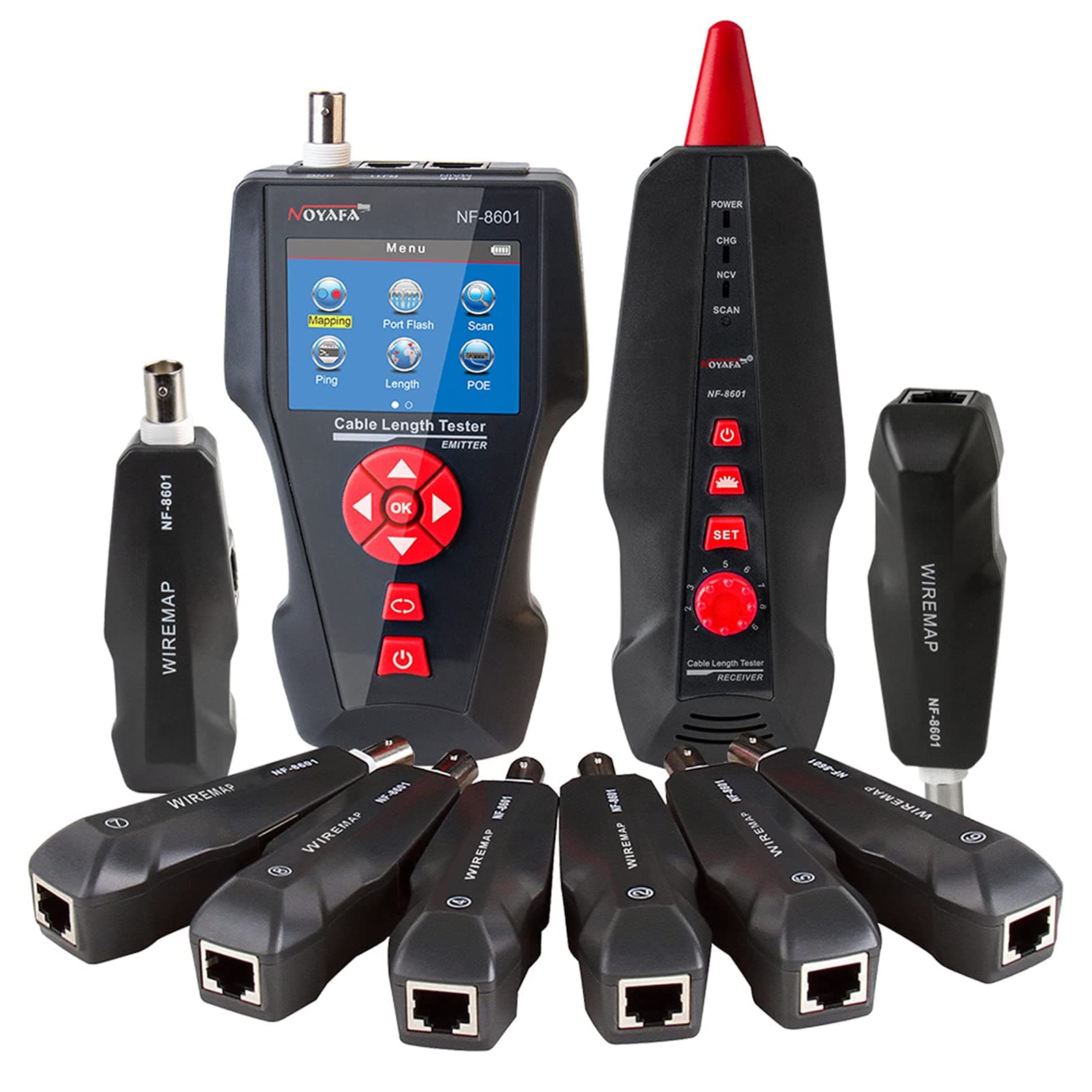 Network Cable Tester - NOYAFA NF-8601W Cable Tester Breakpoint Tracker Check The PING POE Professional Networking Tool