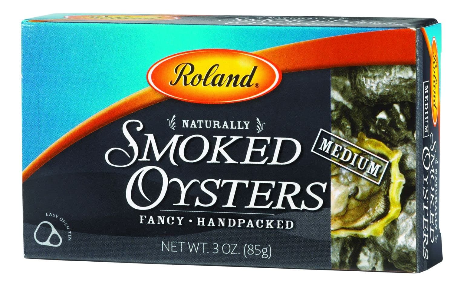 Roland Foods Premium Naturally Smoked Medium Oysters in Oil, Wild Caught, Specialty Imported Food, 3 Ounce, Pack of 1