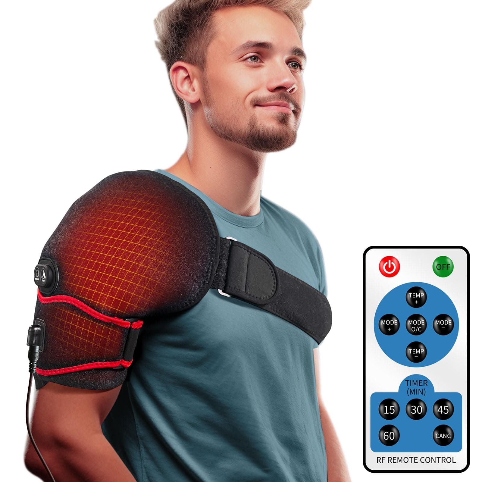 Adjustable Shoulder Support Brace, SGODDE Compression Shoulder Support Brace for Injuries, Shoulder Pain, Arthritic Shoulders, Neoprene