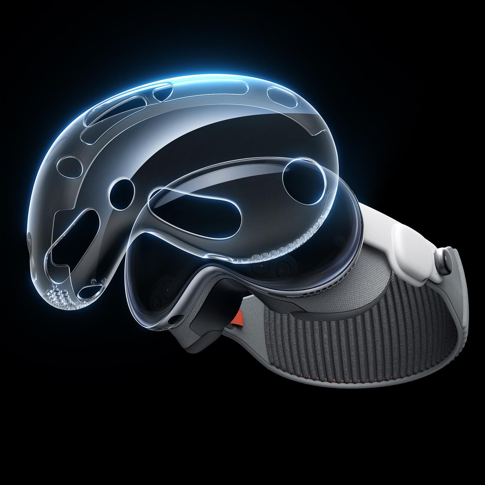 DIMONCOAT Compatible with Apple Vision Pro Case, [1:1 Coverage] Crystal Clear TPU Ultra Slim [Anti-Scratch Dustproof] Protective Cover for Apple Vision Pro VR Headset 2024 Accessories -Transparent