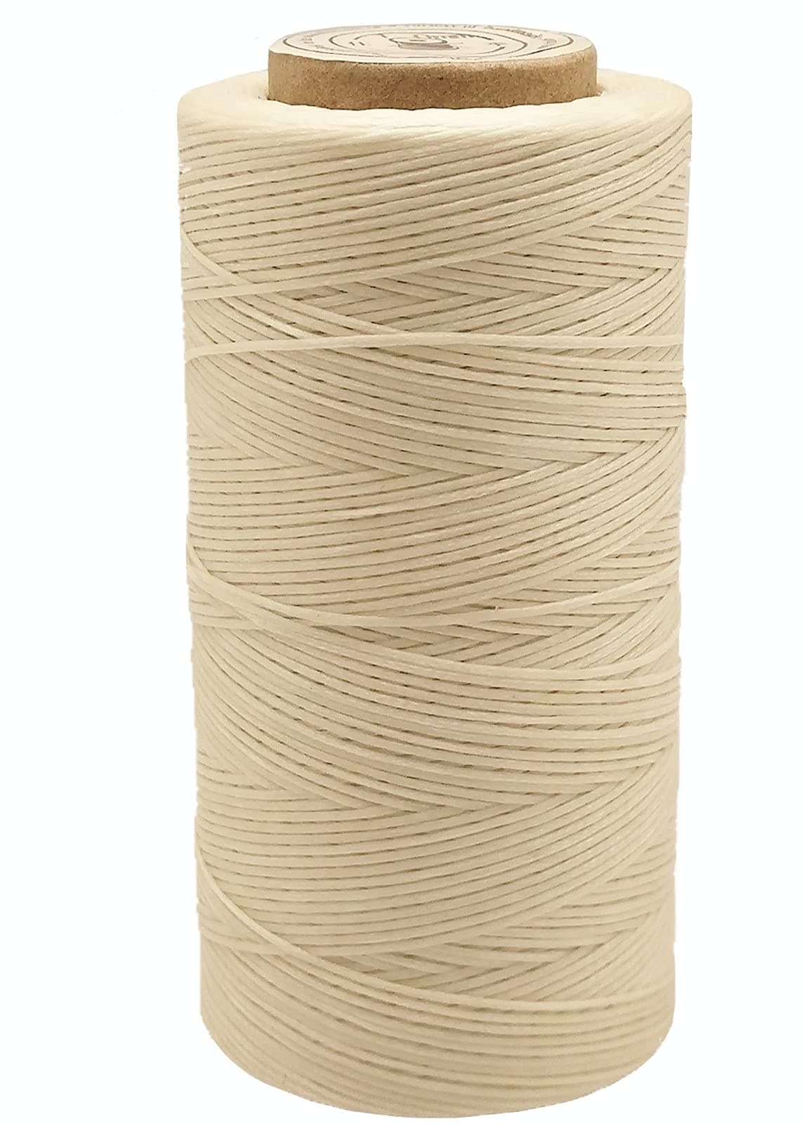 328 Yards Beige Waxed Thread