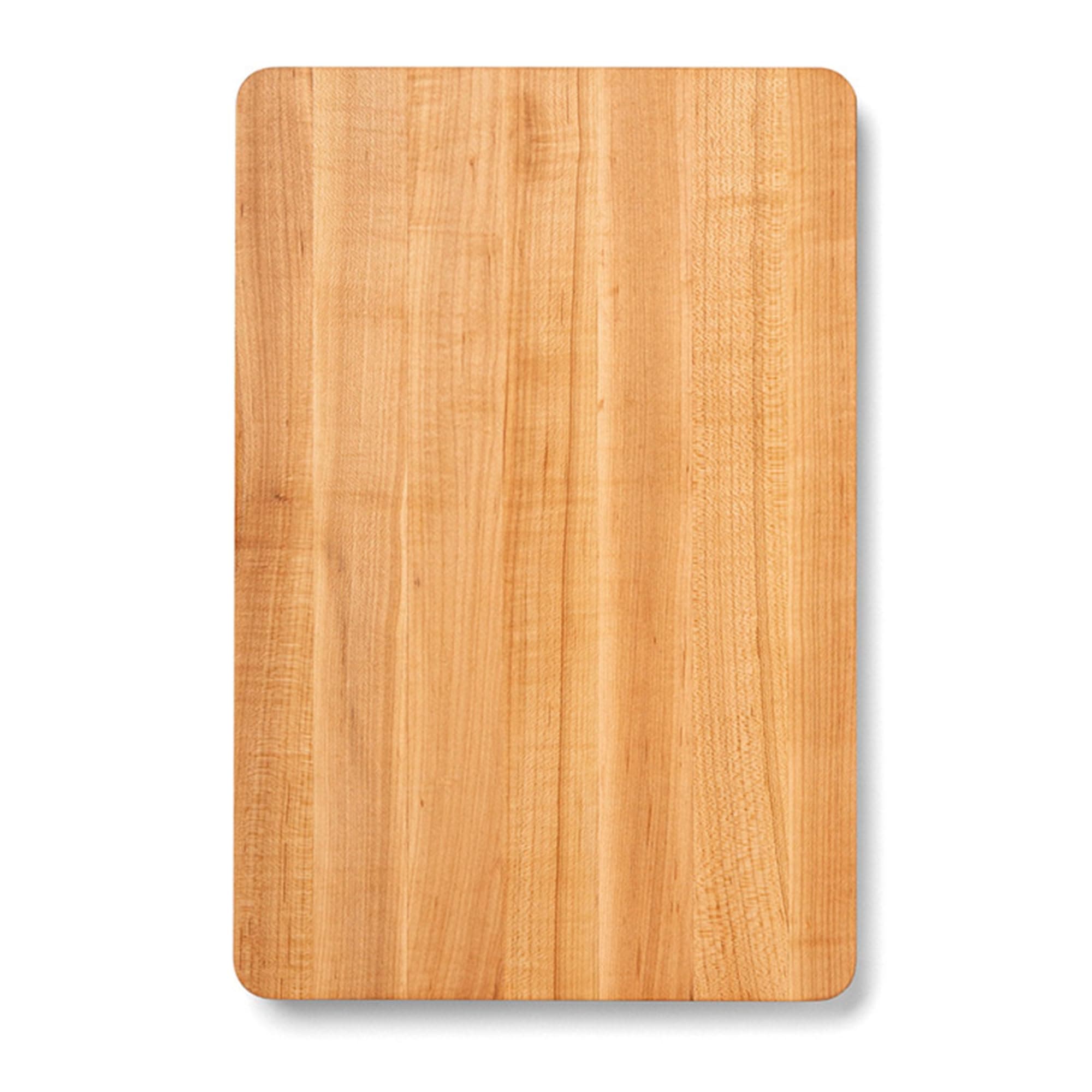 Chop-N-Slice Series Rectangular Wooden Maple Cutting Board 18”x12” – 1.25” Thick, 8-lb Reversible Butcher Block with Eased Corners & Edge-Grain – Made in the USA