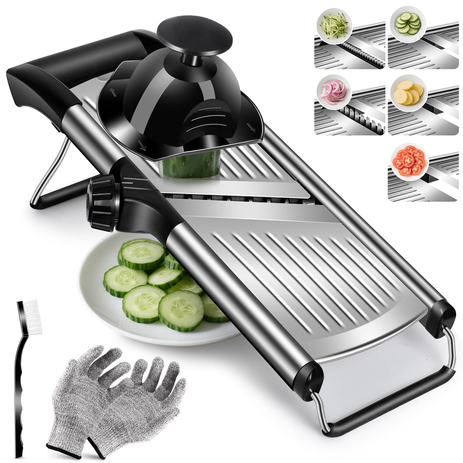 Masthome Professional Kitchen Mandoline Slicer in Stainless Steel