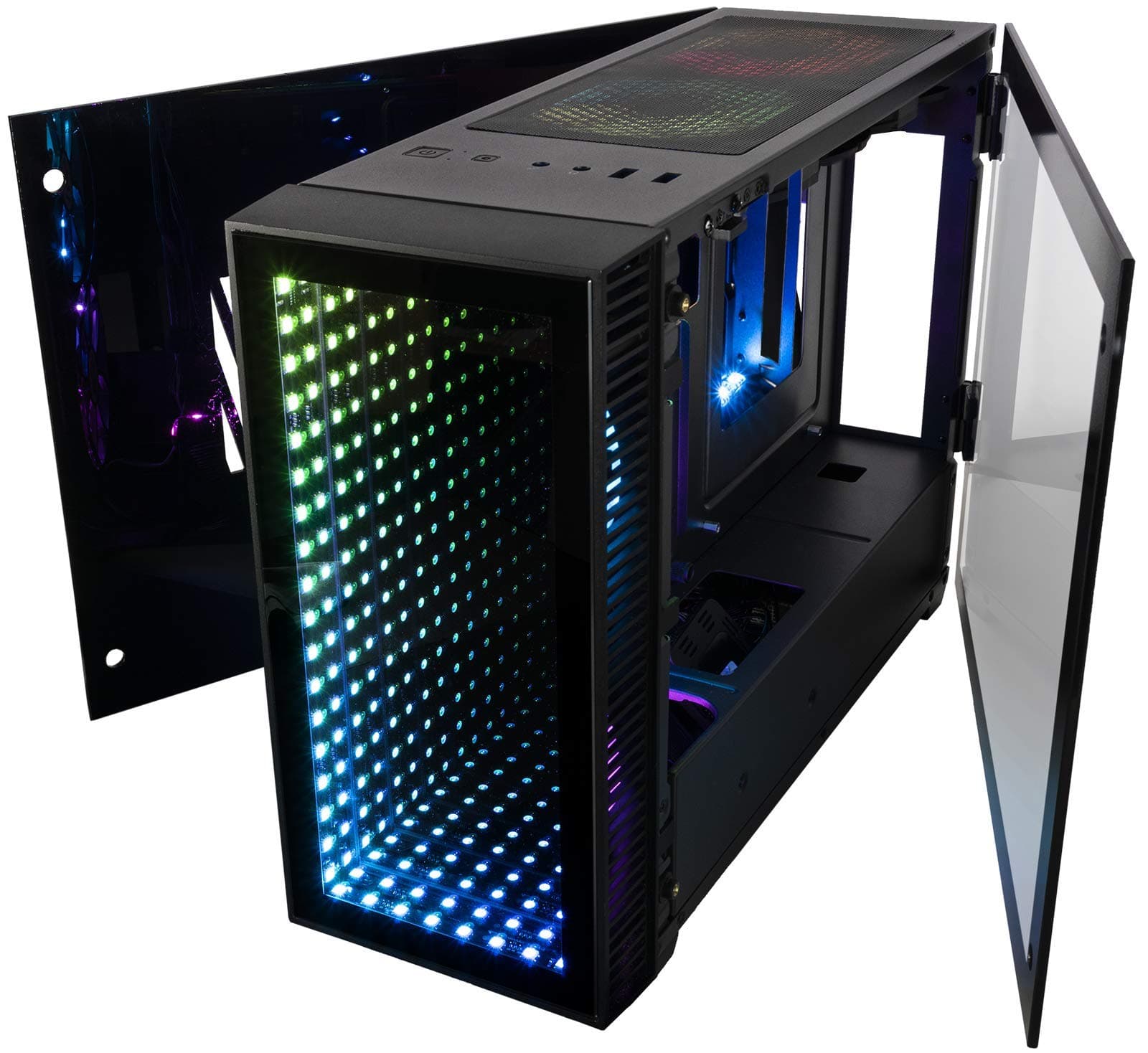 CUK Continuum Mini ITX Gaming Barebone Desktop Case with B450I Motherboard, Liquid CPU Cooler, and 650W Power Supply Installed