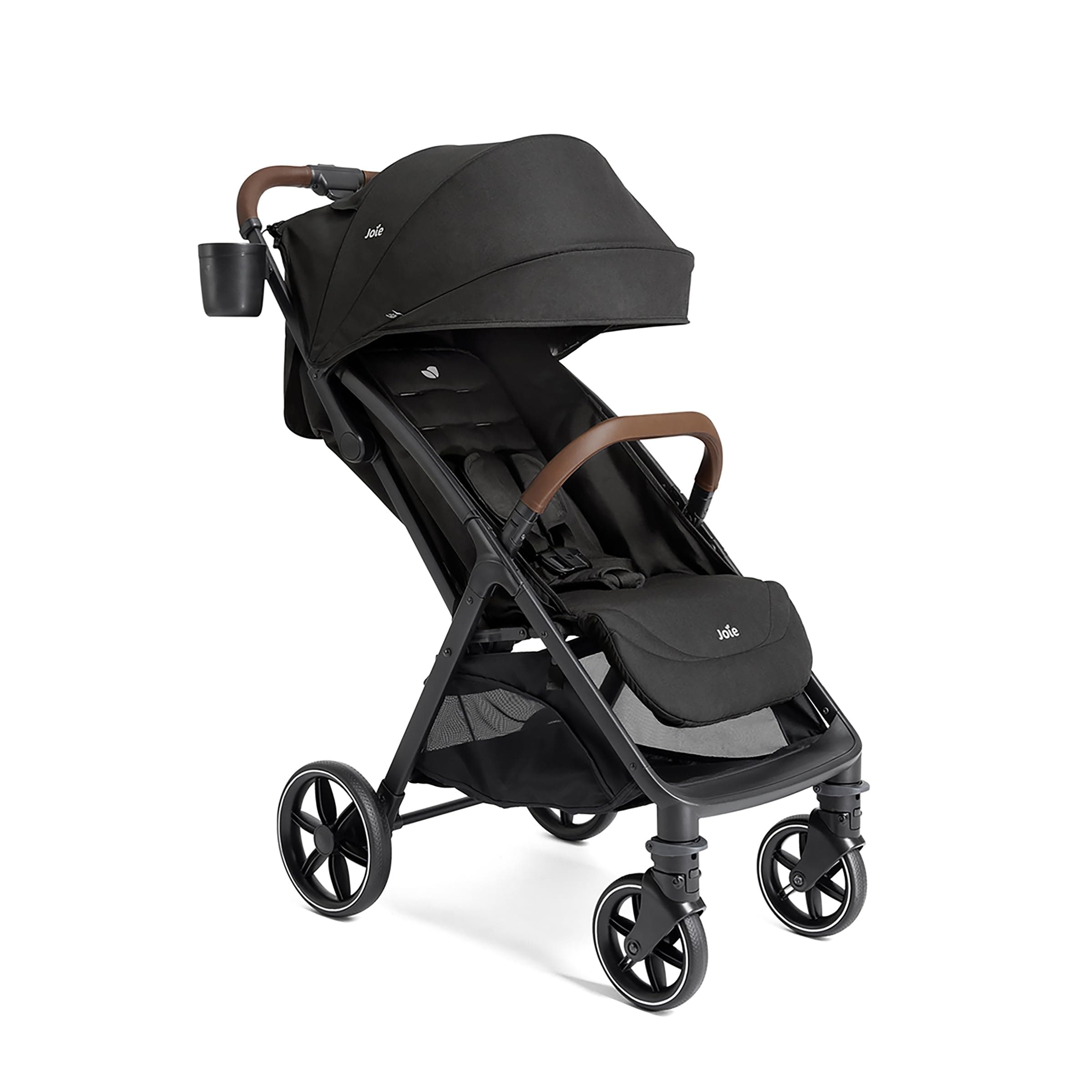 Nutmeg Compact Travel Stroller – Lightweight, with One-Hand Fold, Multi-Position Recline – Newborn to Toddler Travel-Friendly Design (Shale)
