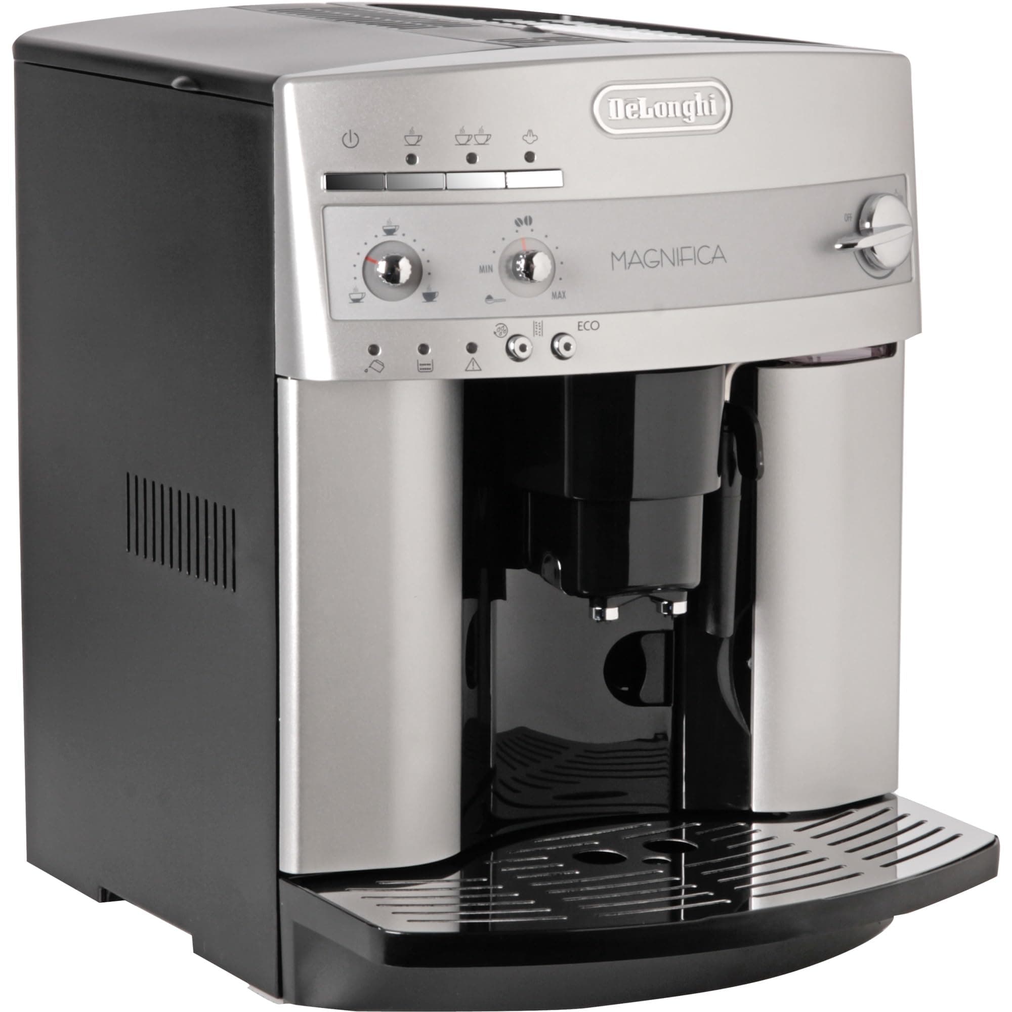 Delonghi super-automatic espresso coffee machine with an adjustable grinder, milk frother, maker for brewing espresso, cappuccino. ESAM3200 Magnifica