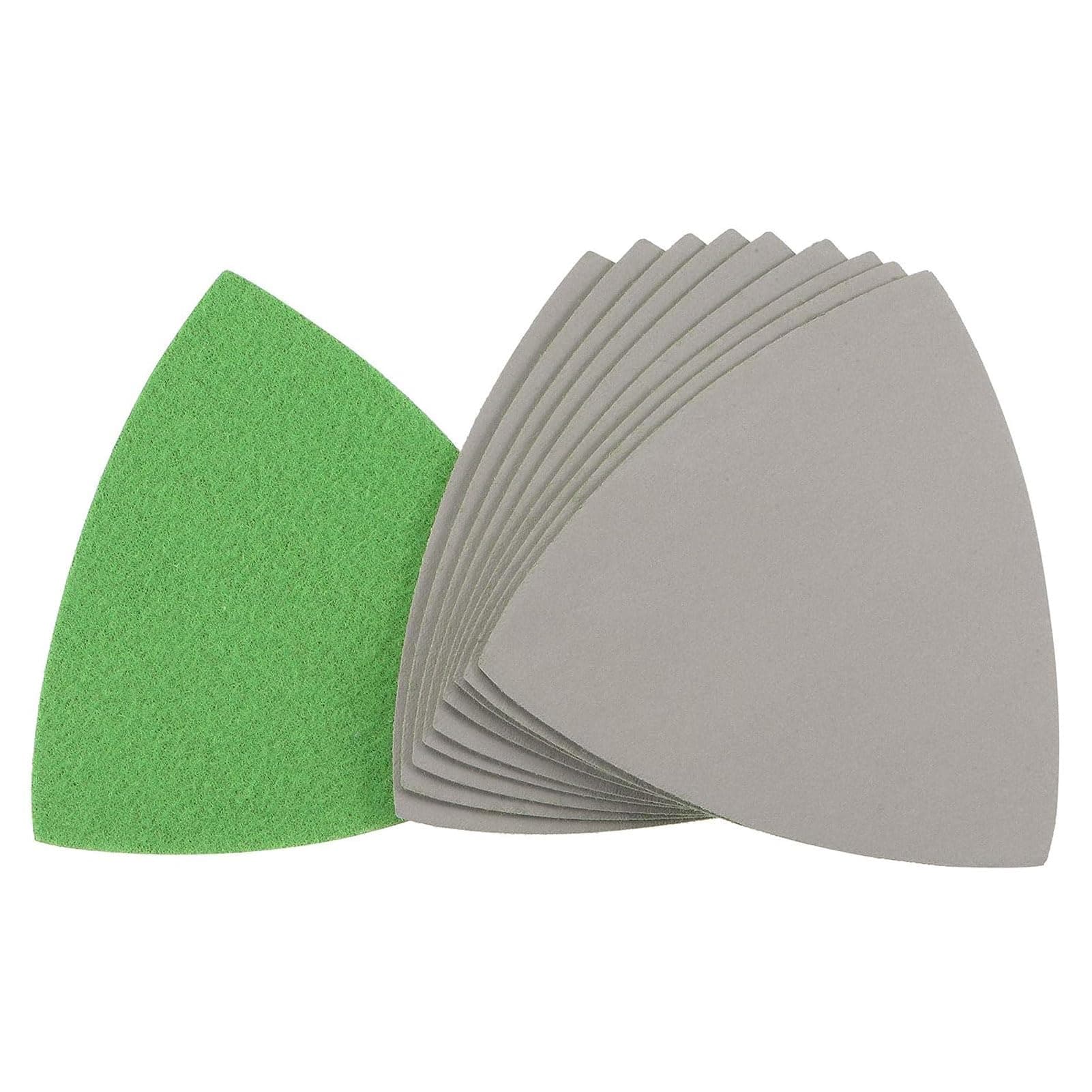 Triangular Sandpaper Hook and Loop Triangle Sanding Pad Fit 3-1/2 Oscillating Multi-Tool Silicon Carbide for Wet/Dry Use 3000 Grit 10pcs