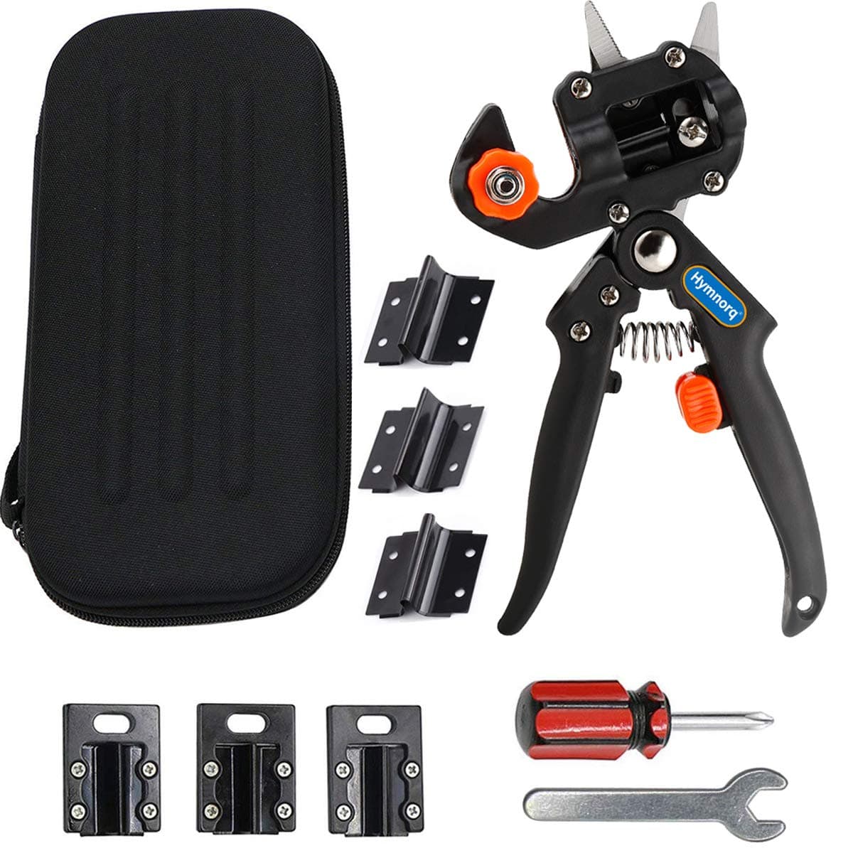 Hymnorq Garden Fruit Tree Professional Pruning Shears Grafting Cutting Tool with 6 Blades (2V & 2U & 2Ω Shaped) to Cut Grafting Stocks from 5mm up to 12mm in Diameter with English Manual