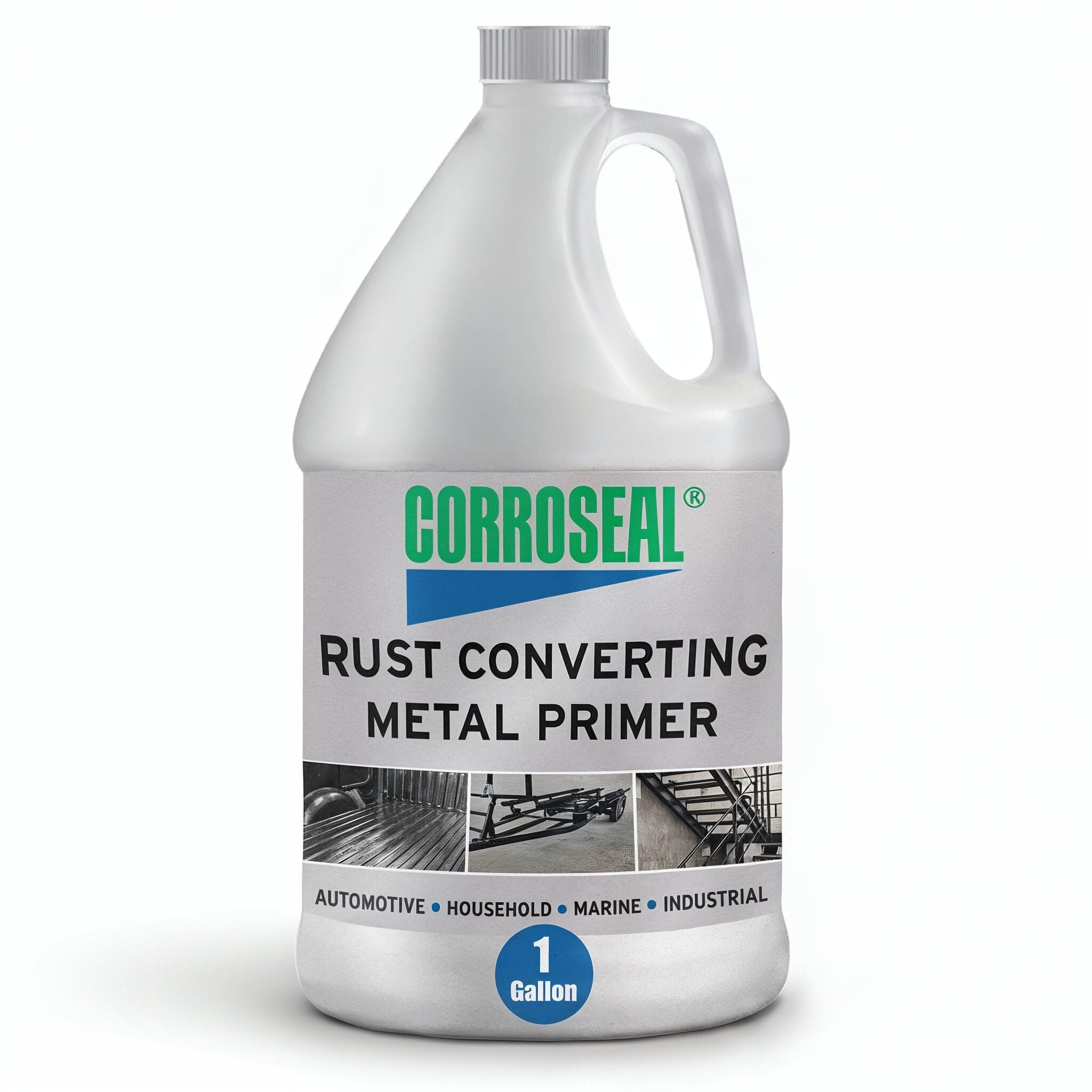 Corroseal Rust Converter & Metal Primer – Stops & Prevents Corrosion on Metal, Pro-Grade Rust Inhibitor for Cars, Trucks, Trailers, Marine & Industrial Equipment, 1 Gallon