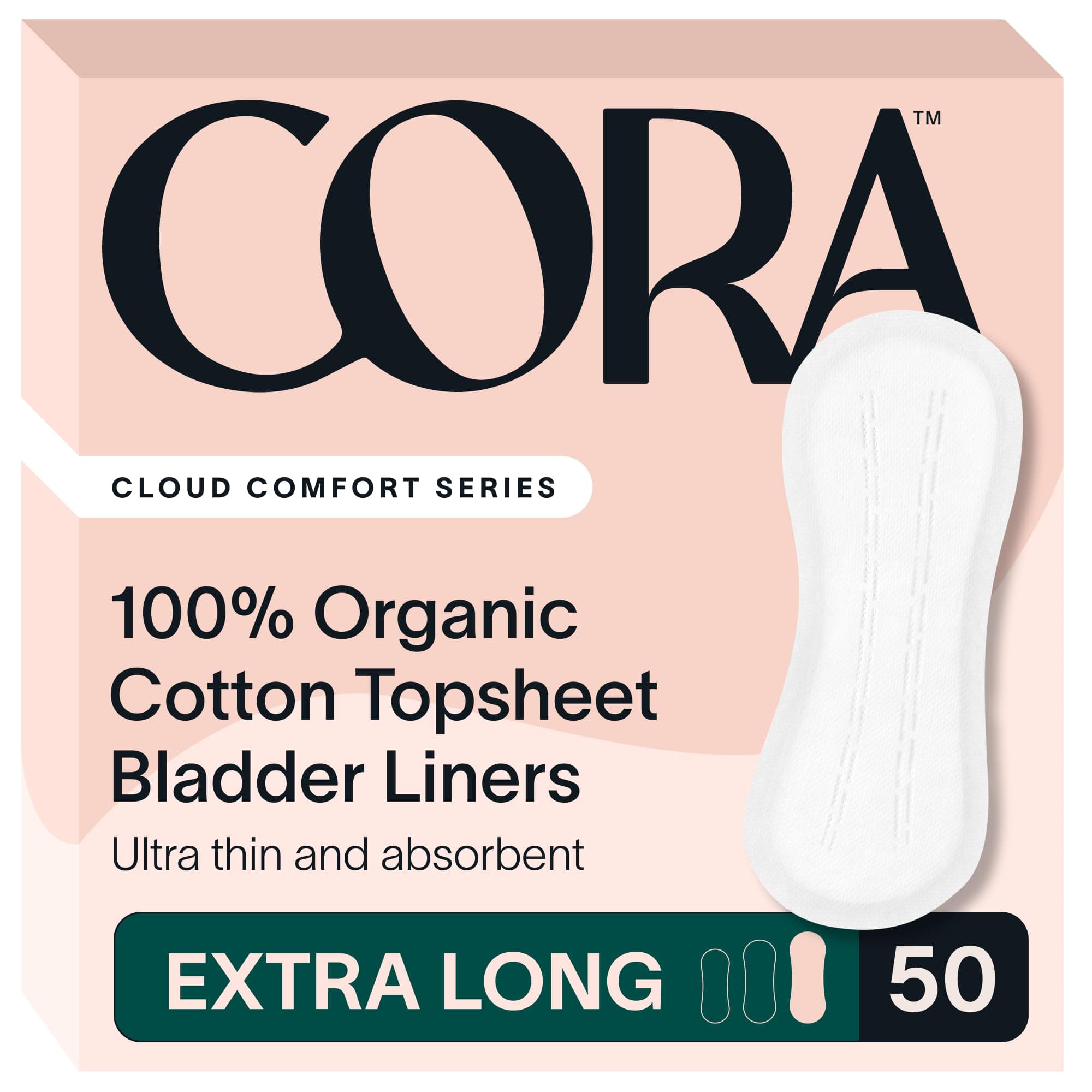 100% Organic Cotton Topsheet Bladder Liners (50 Extra Long Bladder Liners)