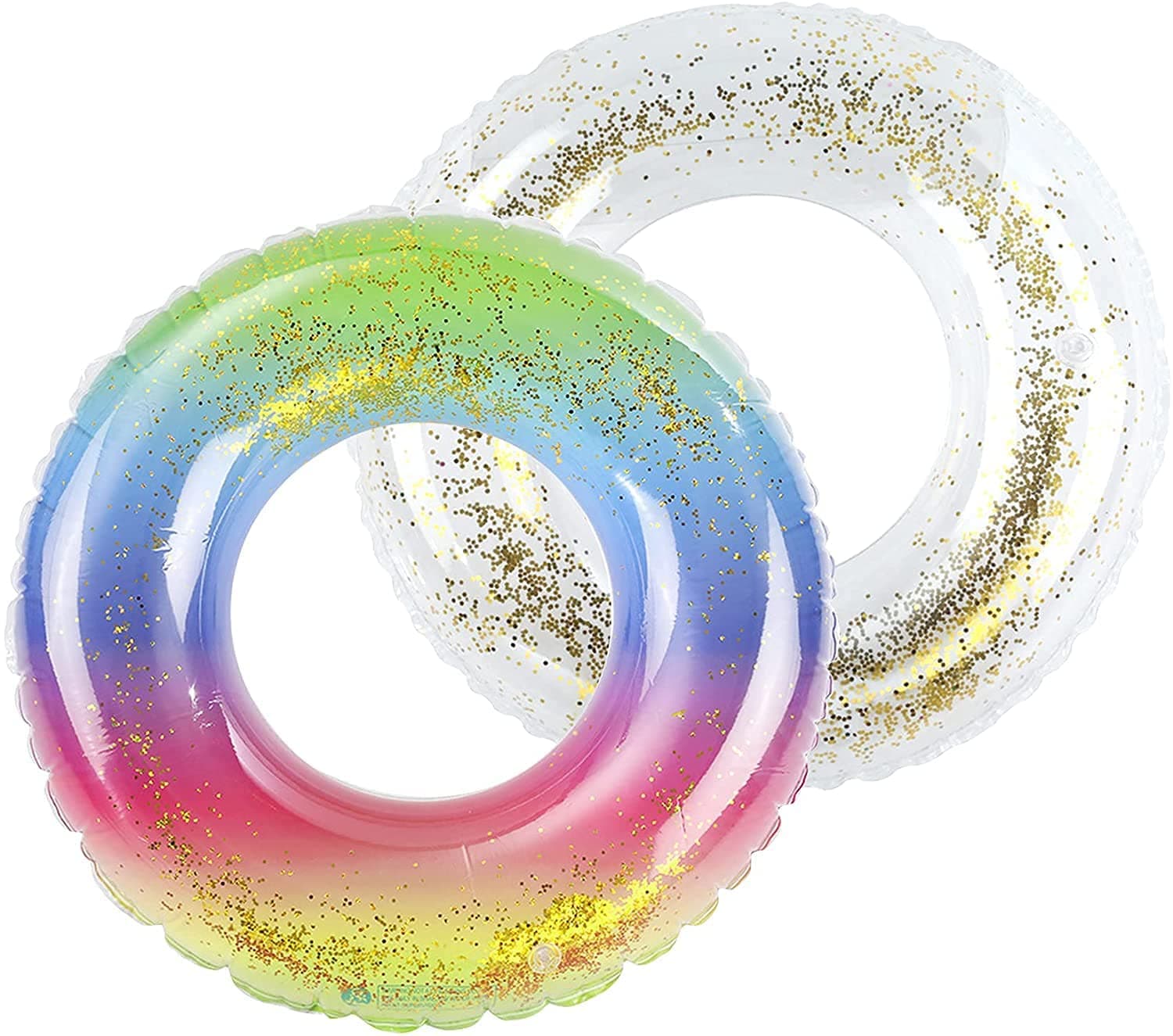 ELVASEN Float Inflatable Pool Float Tubes Swim Pool Ring Swimming Pool Float Toys for Adults Kids Vinyl Water Tube, Fun Pool Toys for Beach