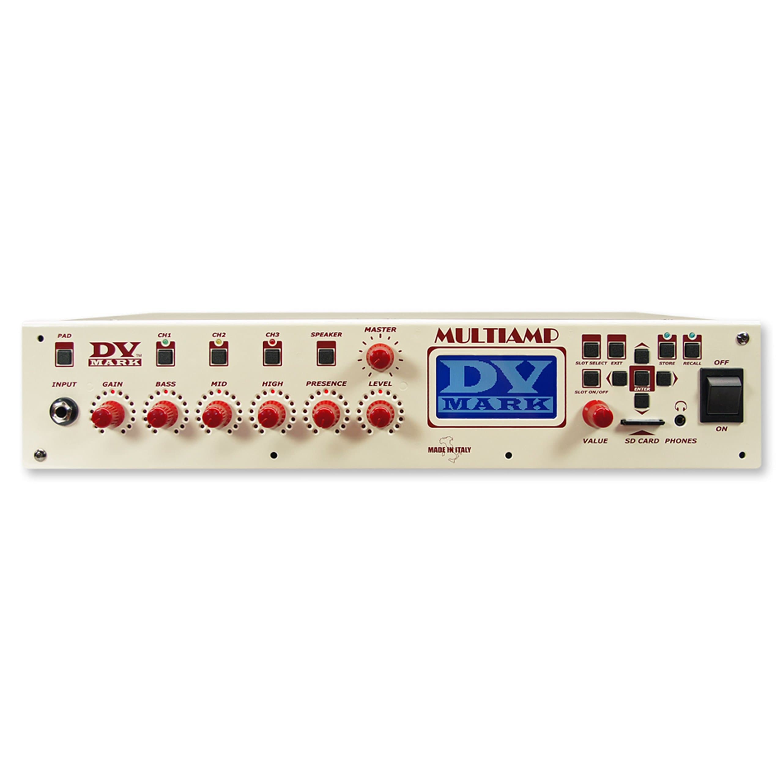 DV Mark Multiamp 3-Channel Preamp/Effects Processor/Power Amp White 888365600659