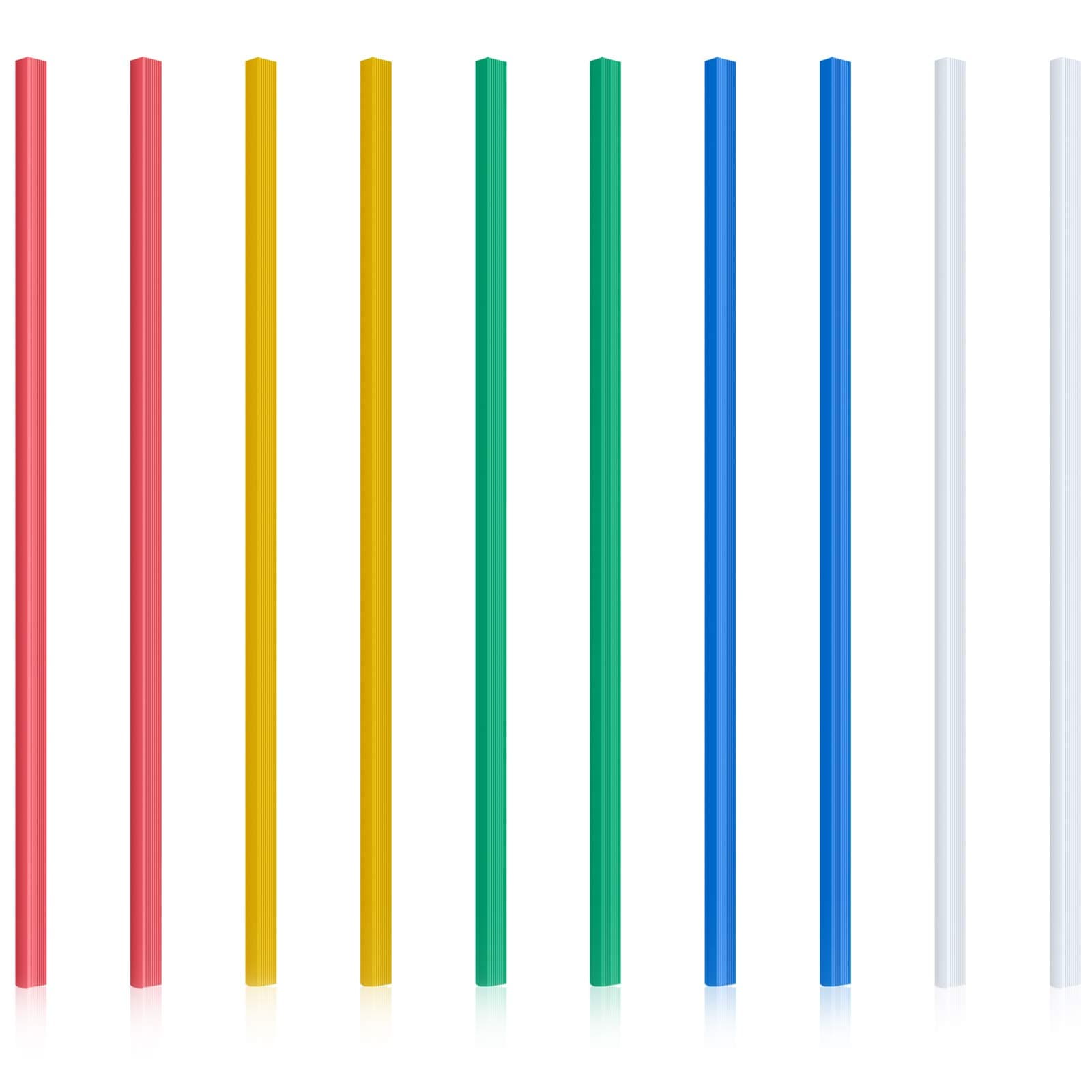 10 Pieces Binding Bars Slide Grip Binding Bars Report Cover A4 Spine Bars for School and Office, 12 Inch, 40 Sheet Capacity (5 Colors)