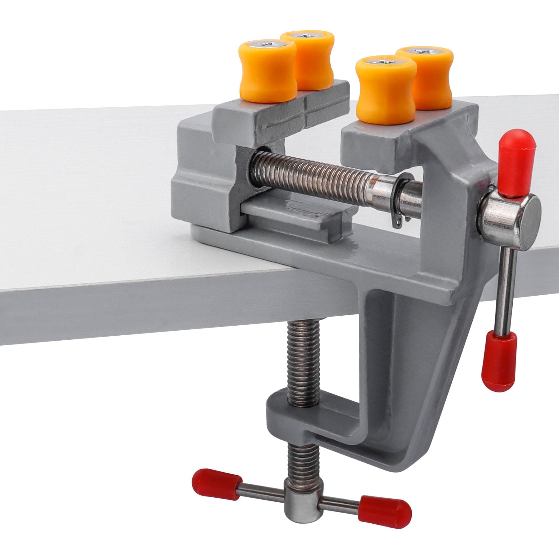 Yakamoz Mini Bench Vise Portable Workbench Vise Small Drill Press Clamping Vise Table Clamps for Woodworking Hobby Jewlery Crafts Repairing