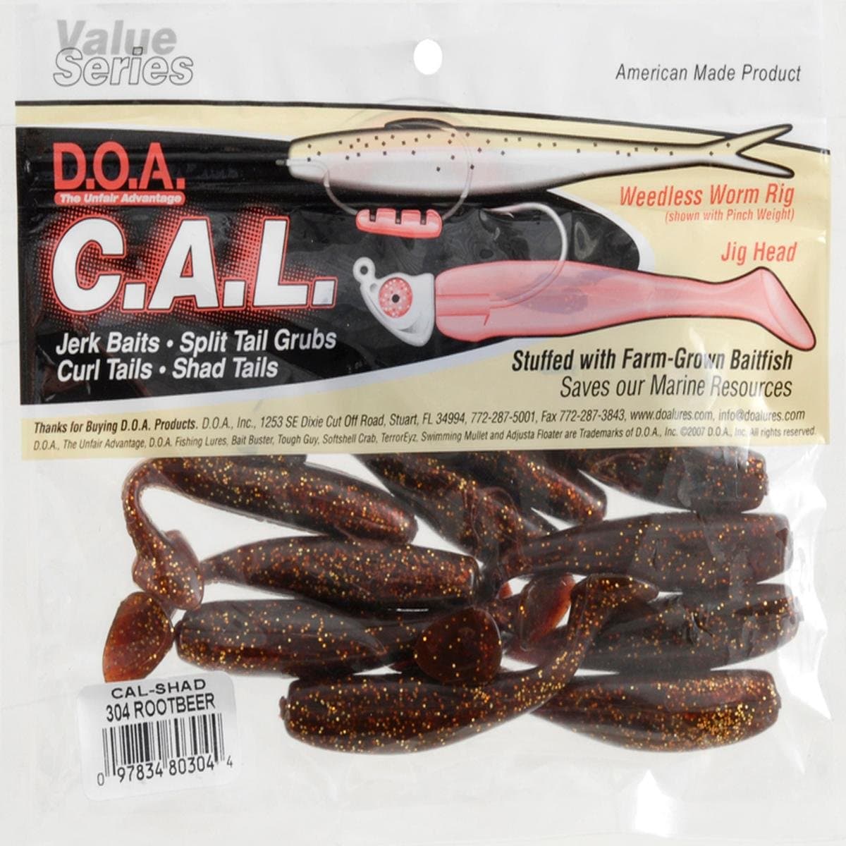 DOA80304-304 Cal Shad Tail