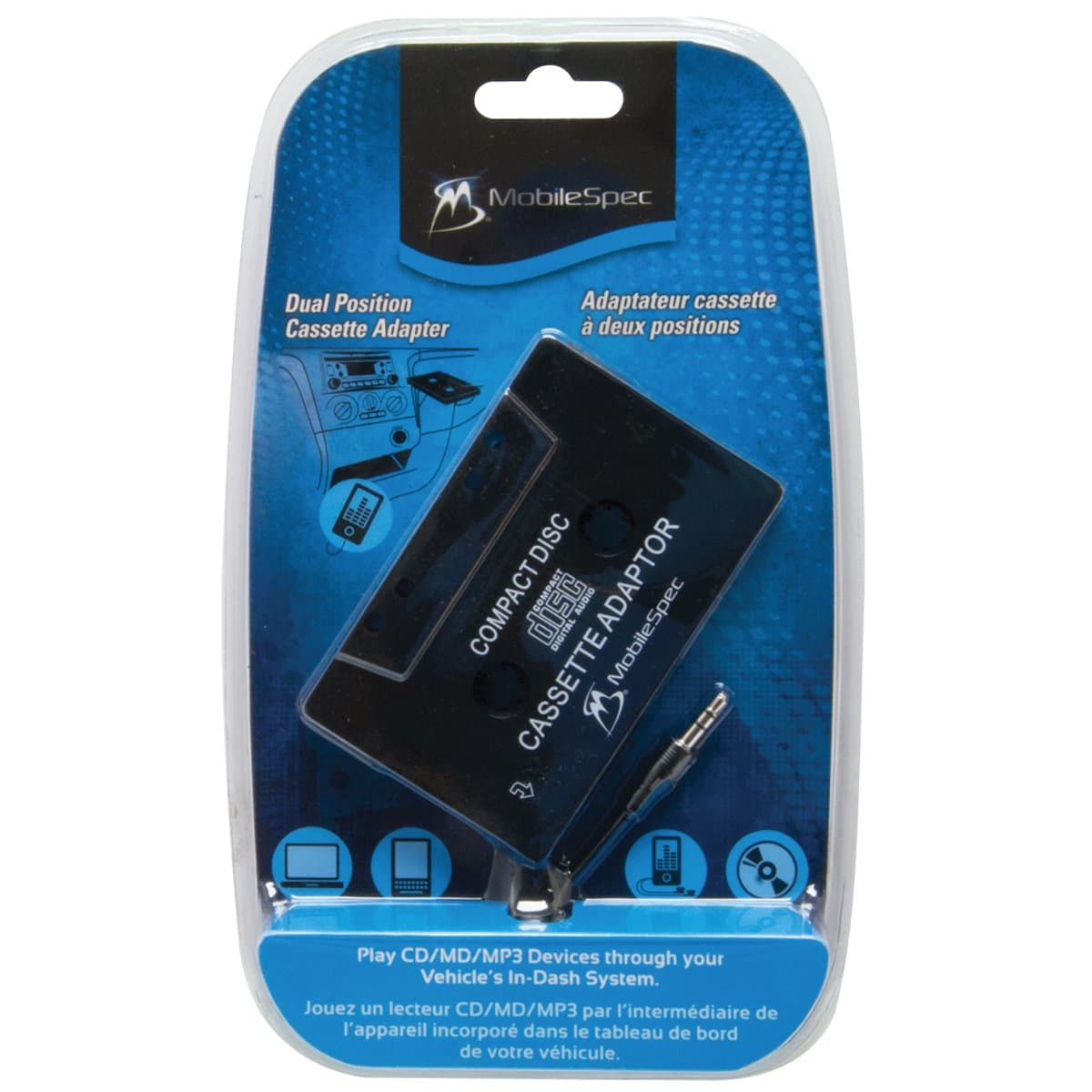 MobileSpec MSCASSADPT Dual Position Cassette Adapter