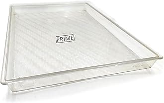 Prime Bakers and Moylders Multipurpose Unbreakable Plastic Serving Tray for Kitchen (Square Corners, 14x10 Inch)