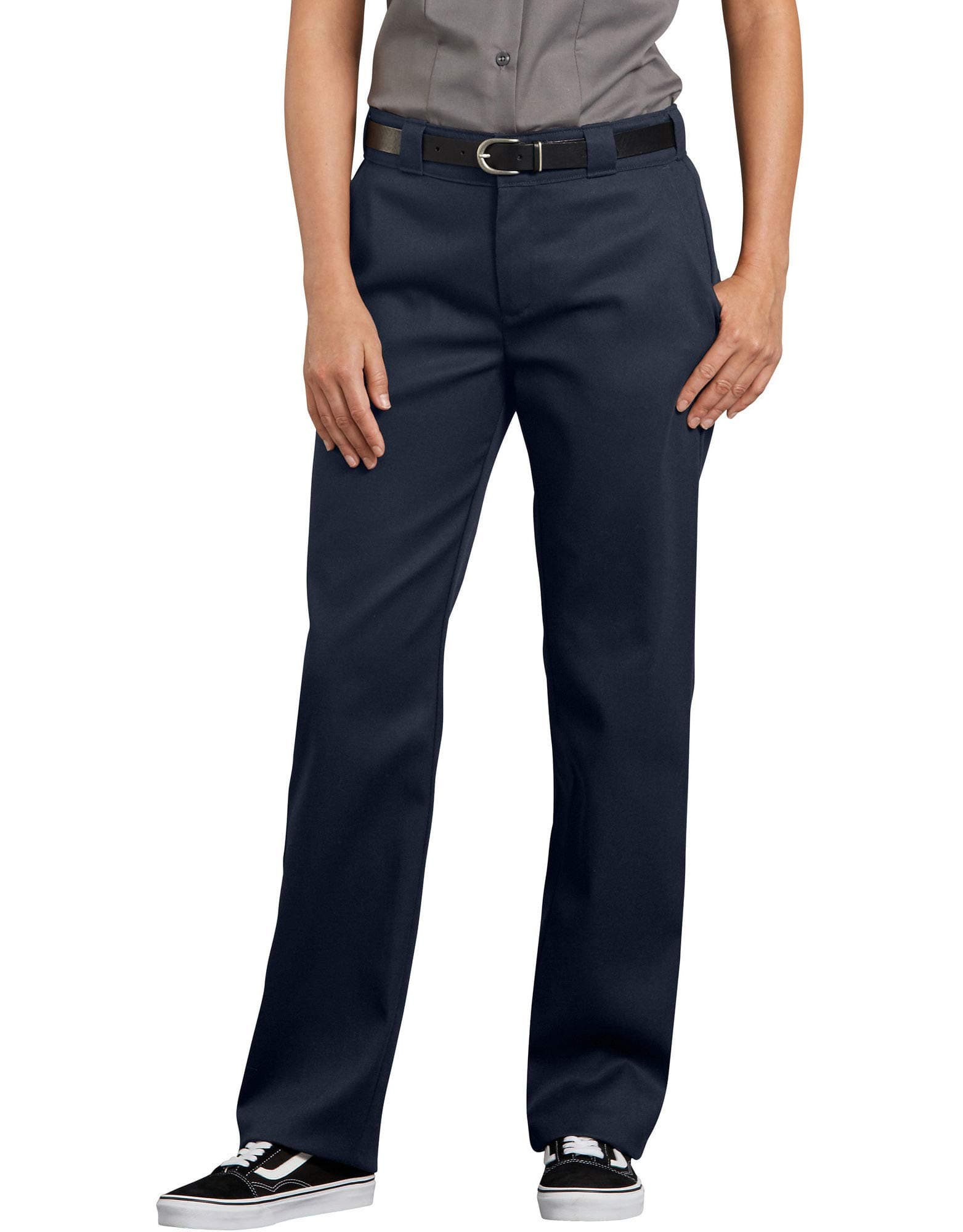 Dickies Women's Flex Work Pants – Stretch Straight Leg Uniform Trousers for Office, Retail & Healthcare