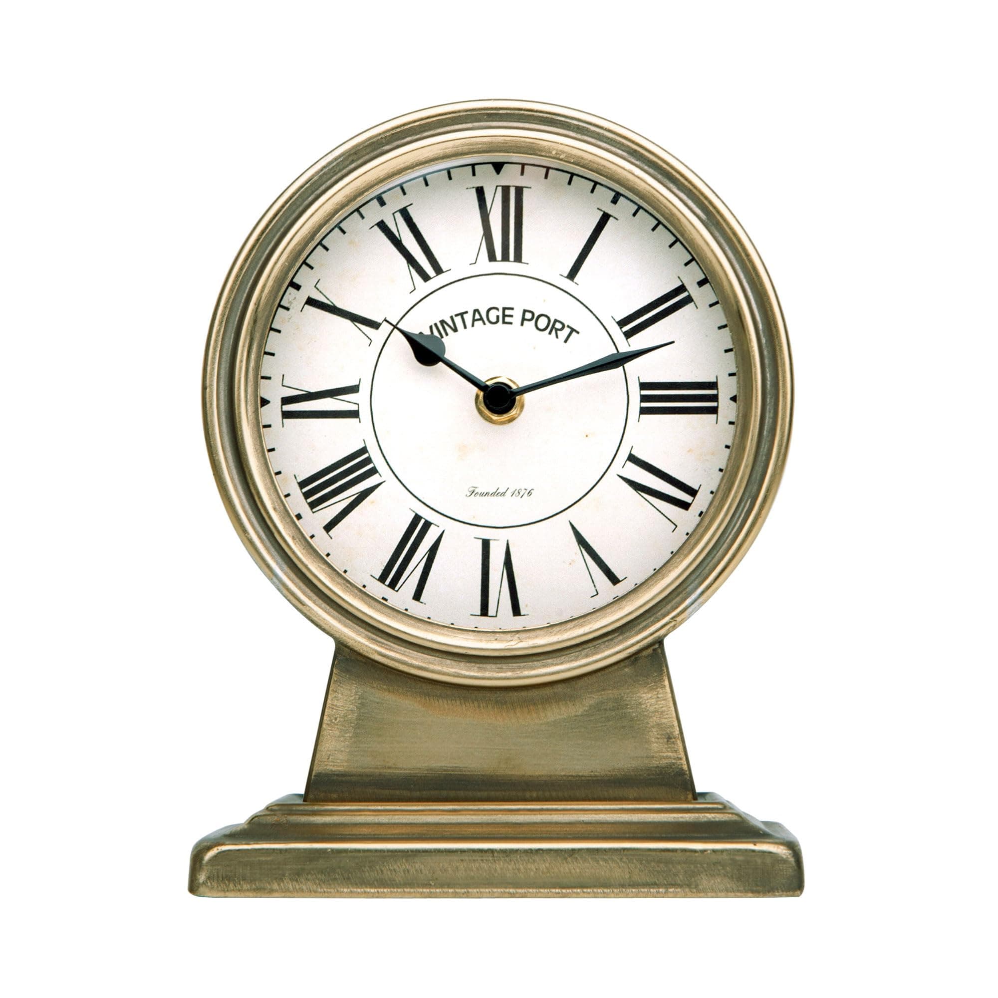 Retro Gold Shelf Clock