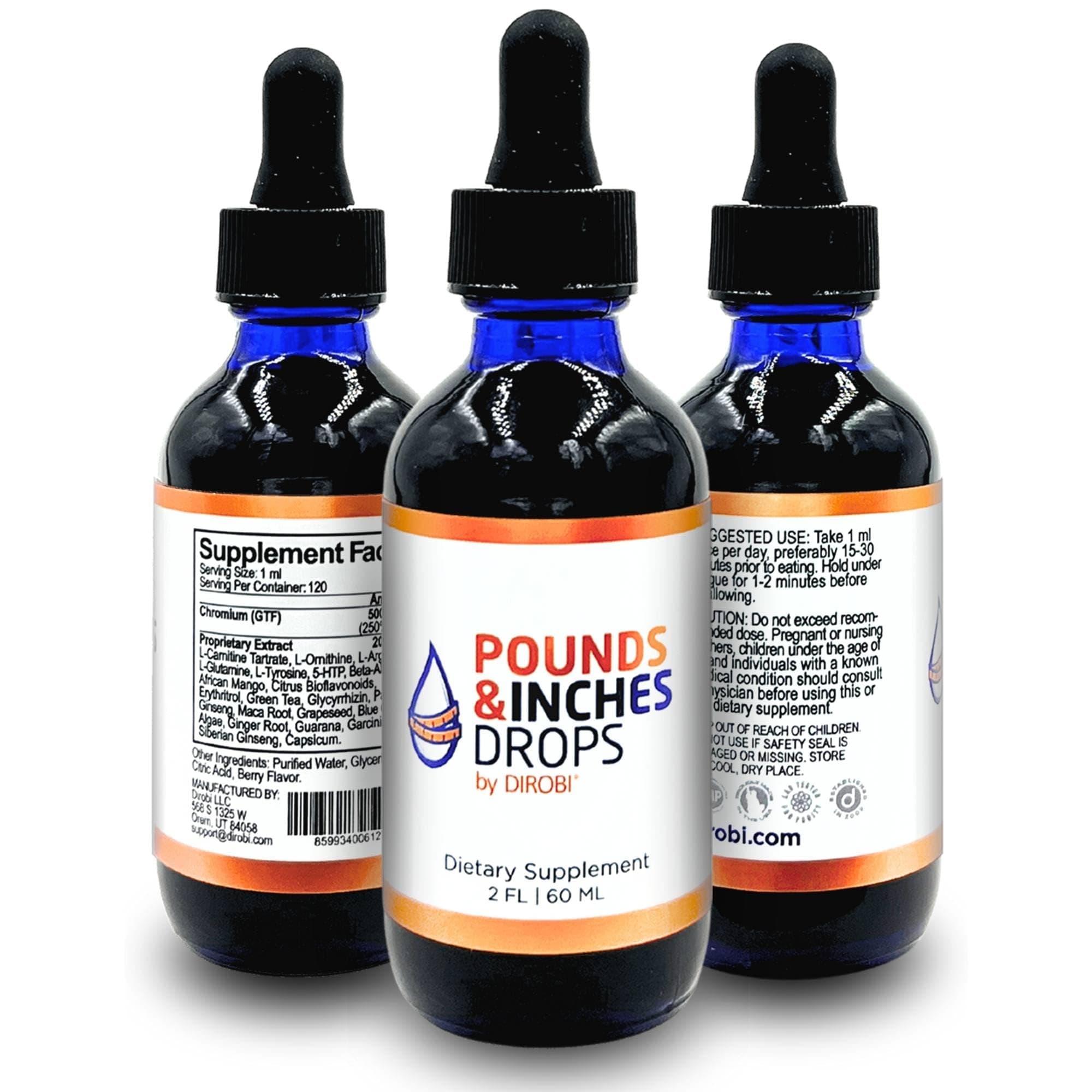 Pounds and Inches Drops for Weight Loss, 2 Oz. Bottle