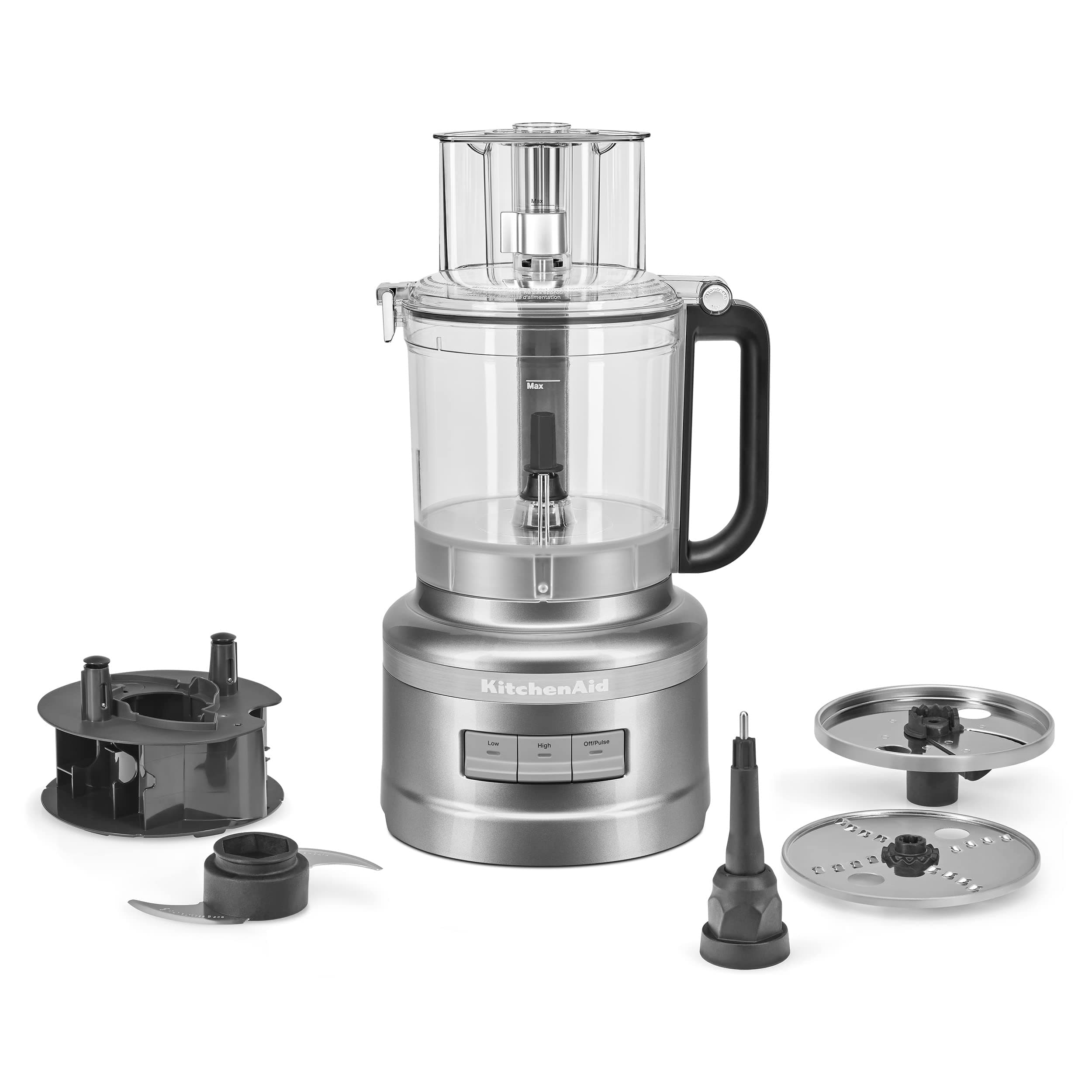 KitchenAid 13 Cup Food Processor, Silver Contour