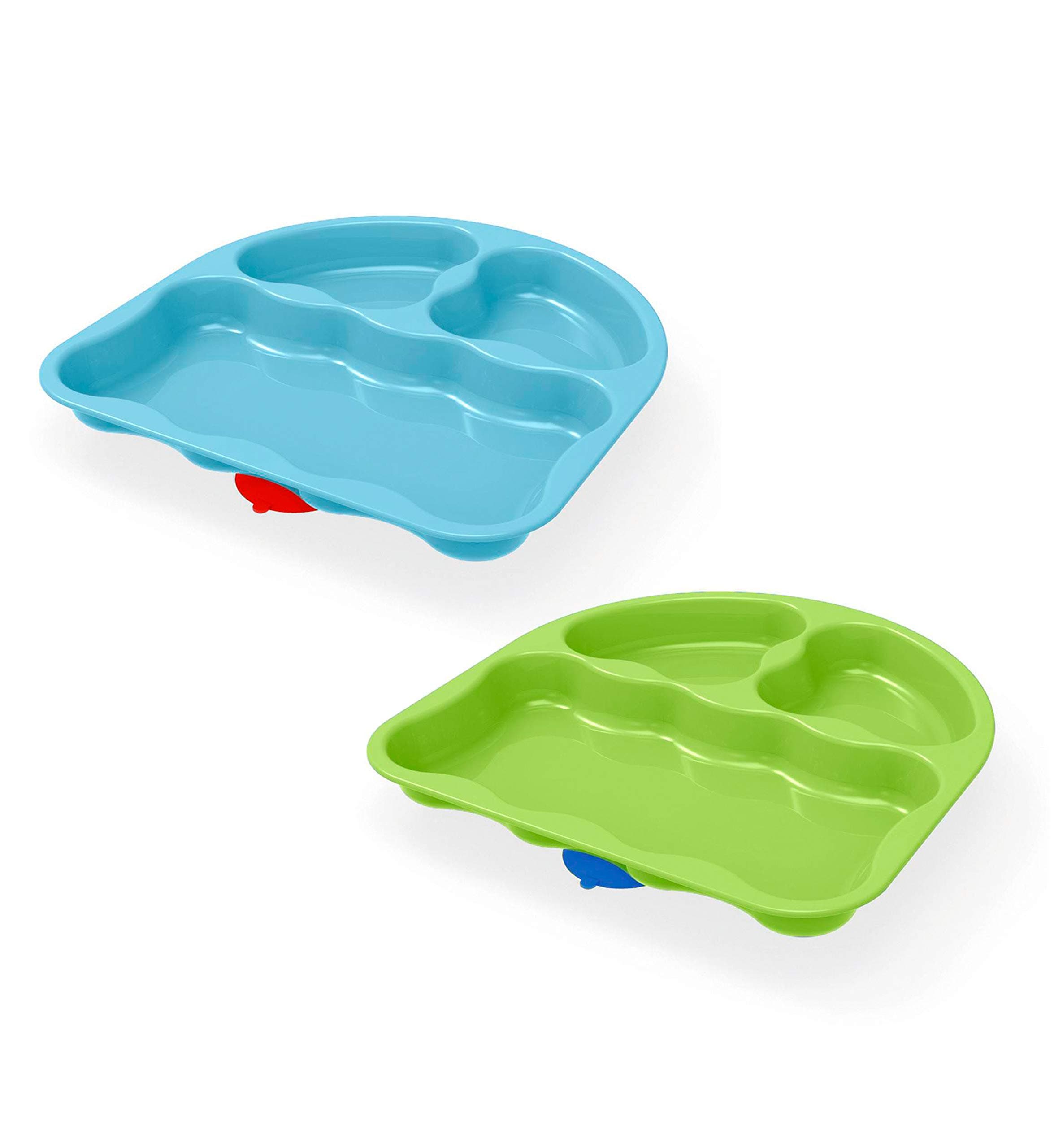 First Essentials Tri-Suction Plates, Colors may vary, 2-Pack