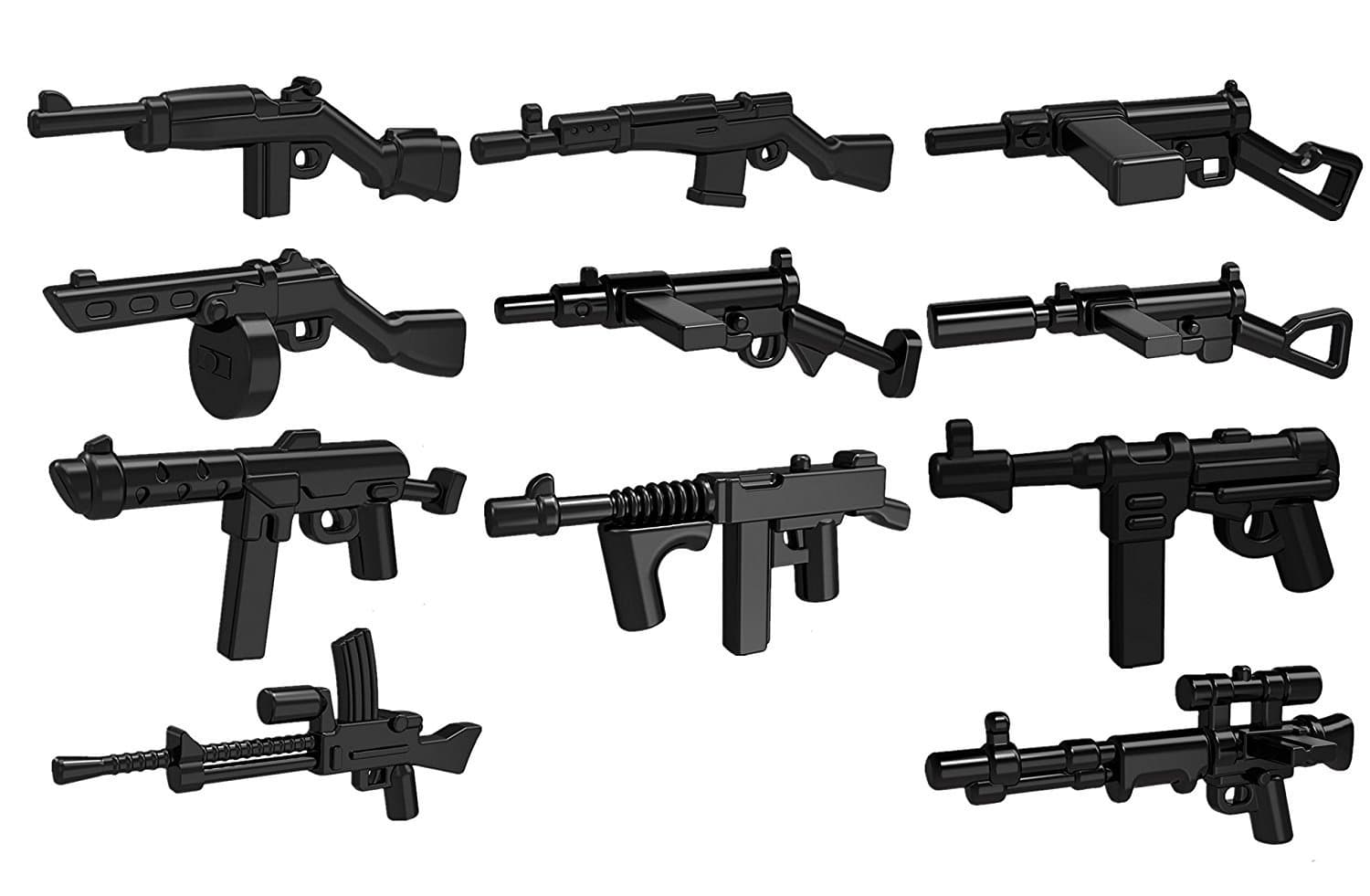 Papi Max minifigure accessory WW2 WWIIweapons sets 22 pcs bundle