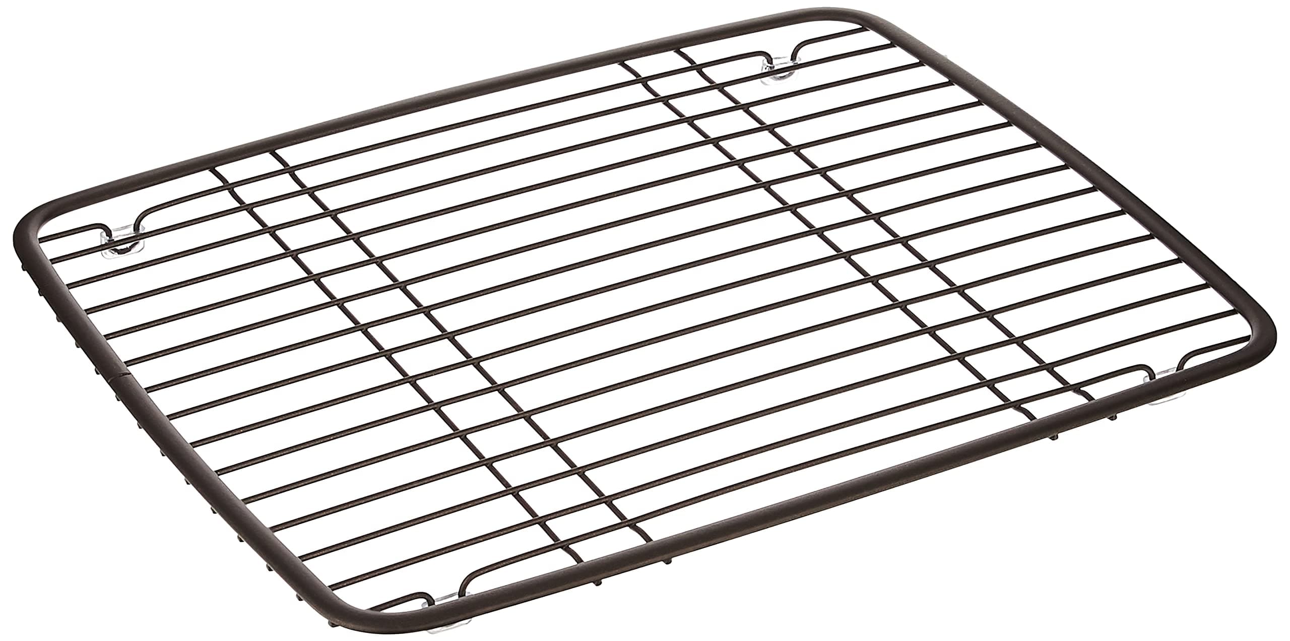 iDesign Axis Kitchen Sink Protector Grid, 10" x 13" x .6", Bronze