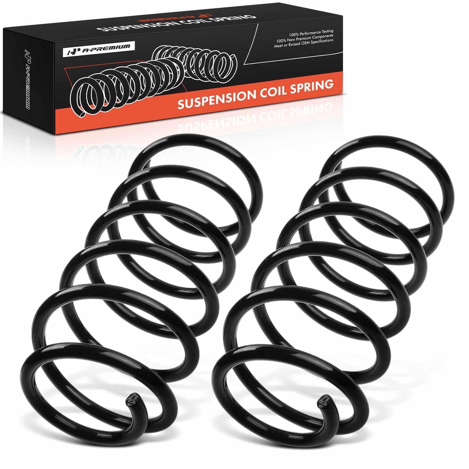 Front Coil Springs Compatible with Ford Mustang 2005 2006 2007 2008 2009 2010, Driver and Passenger Side, 2-Pack, Replace# 5R3Z5310A, 5R3Z5310F