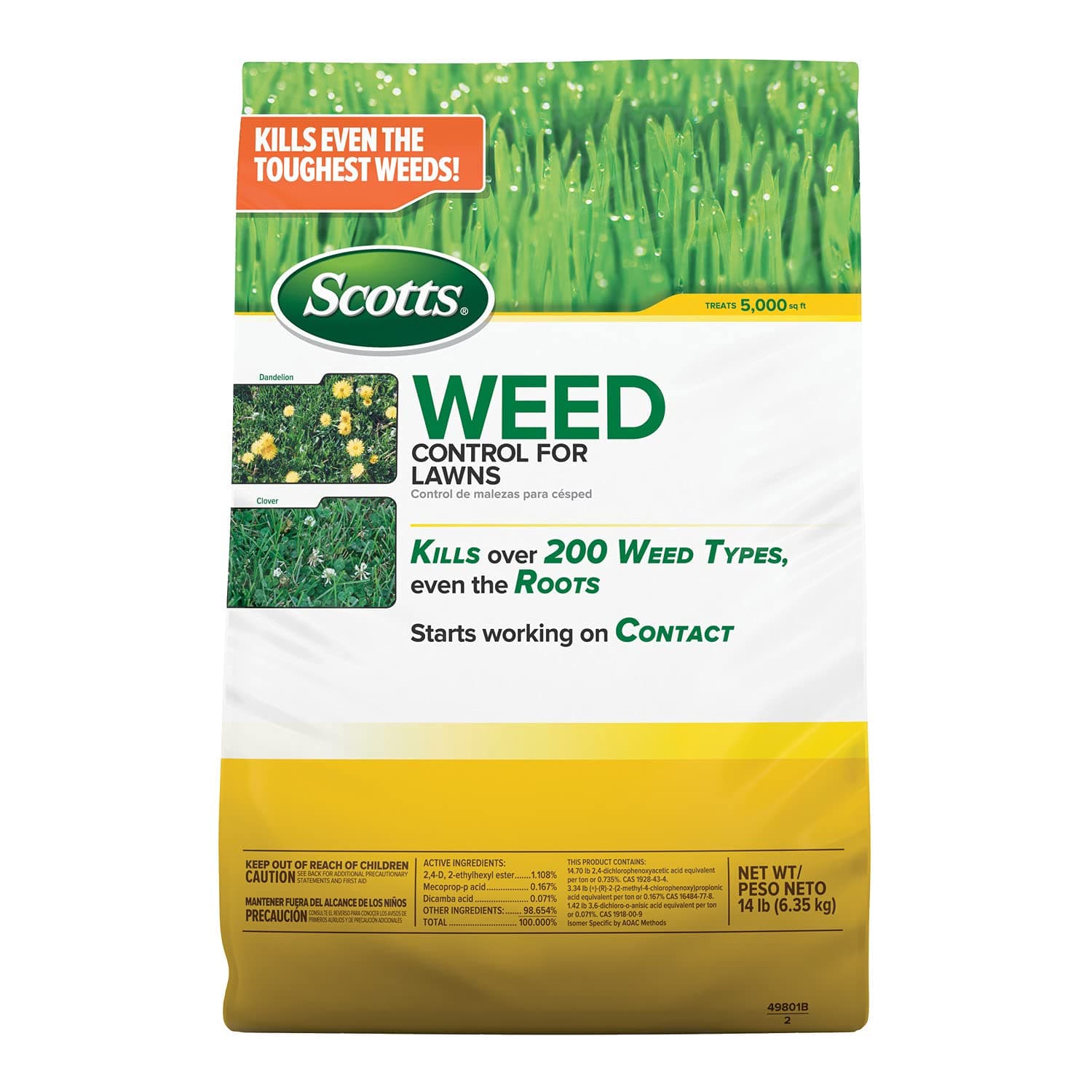 Scotts WEED CONTRL FOR LAWNS 5M