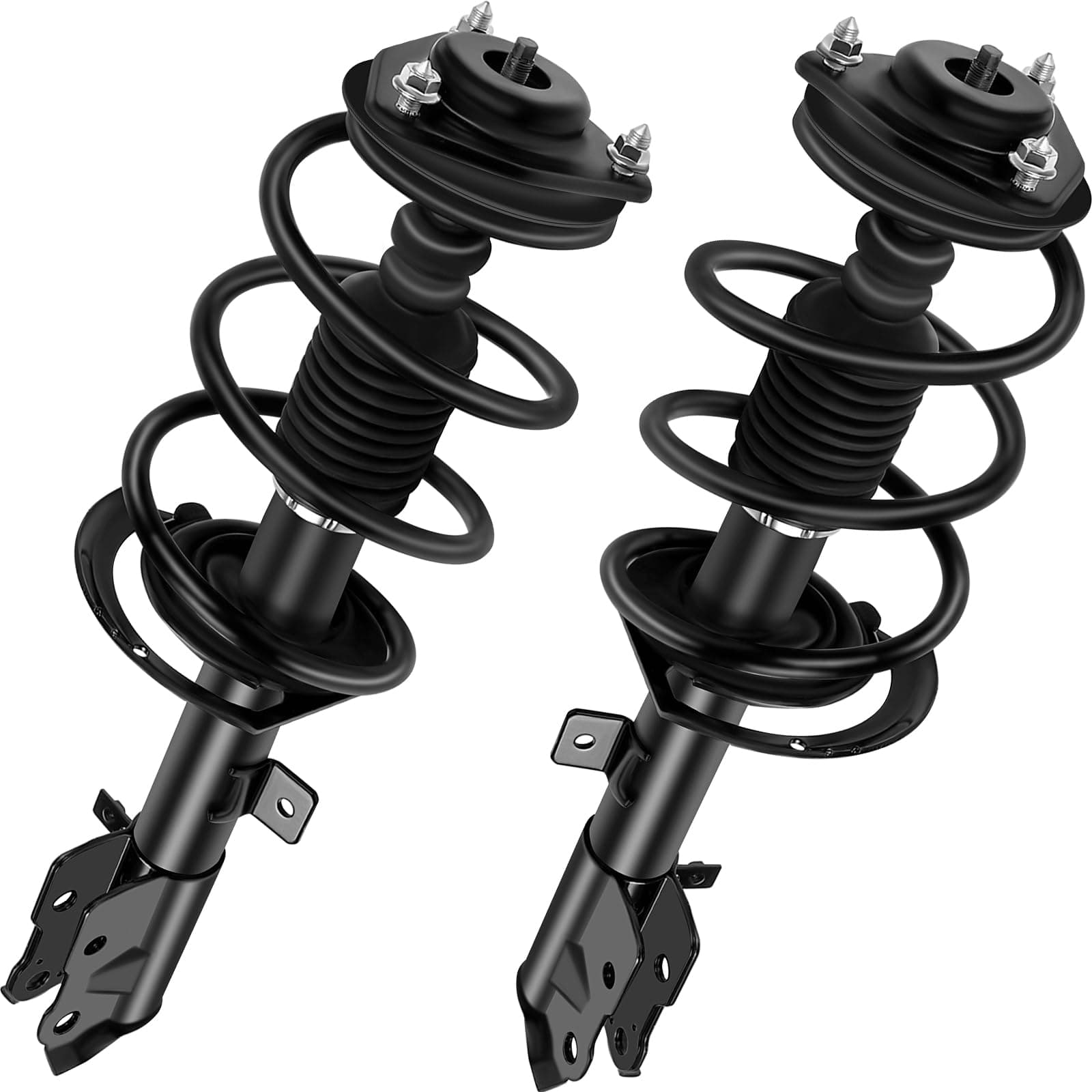 2PCS Front Complete Struts Assembly w/Coil Spring 4WD Fit for 2007-2017 for Jeep Compass 2007-2017 for Jeep Patriot 2007-2012 for Dodge Caliber Shock Absorber Assembly Replace OE 172367 172368