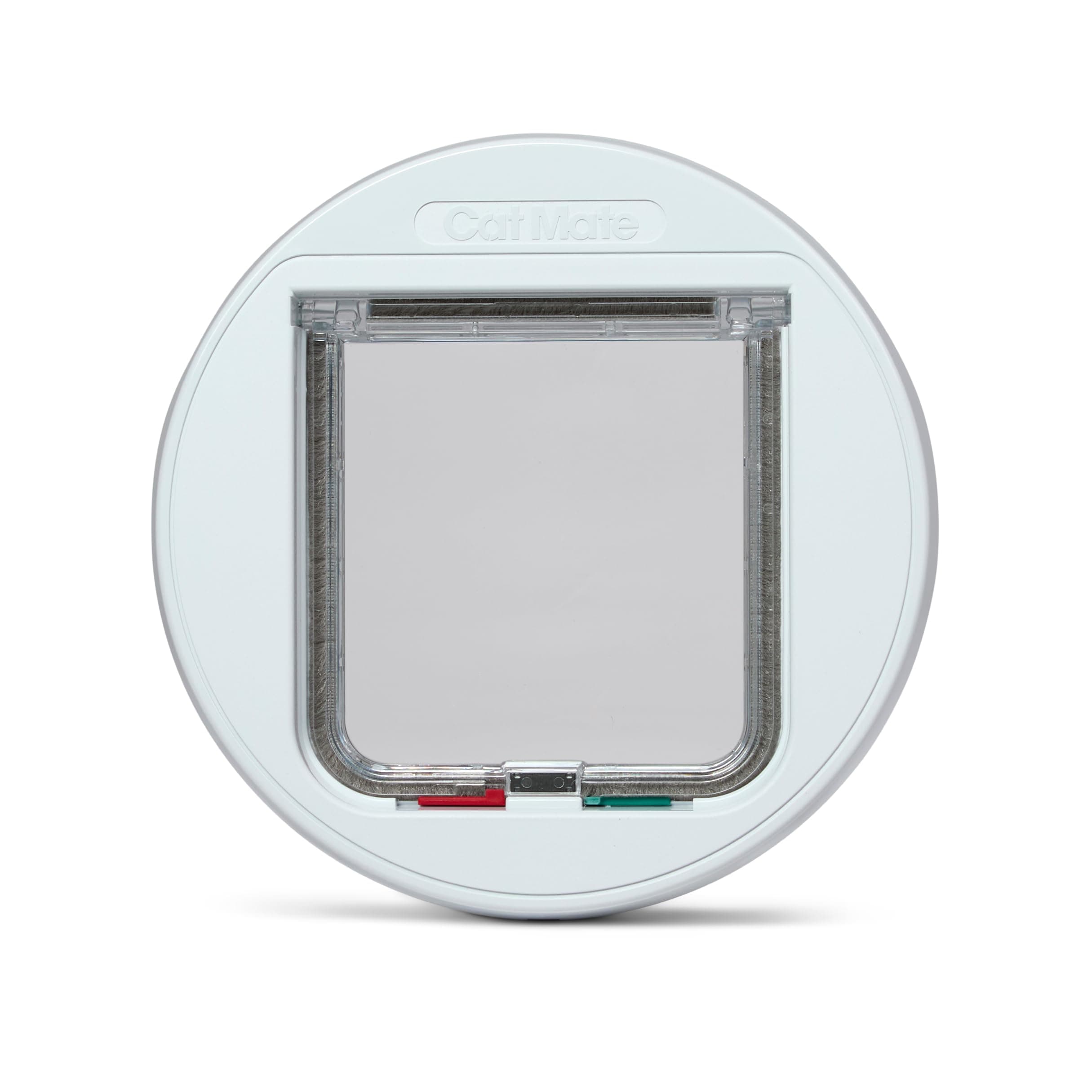 4-Way-Locking Glass Fitting Cat Flap (210) - Secure Lockable Door for Small to Medium Sized Cats, for Glass, UPVC and Wood, White