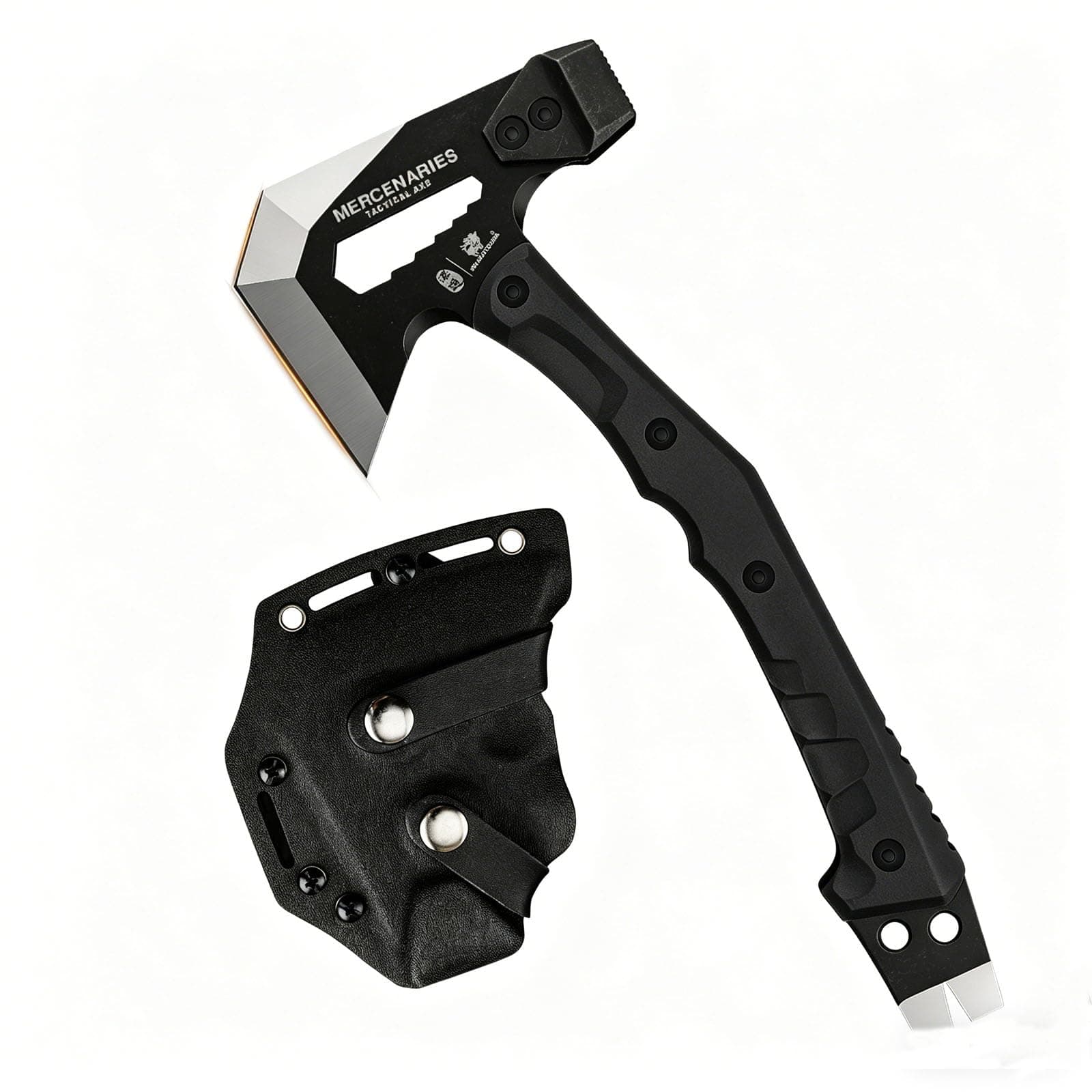 HX OUTDOORS Mercenarys Tactical Engineer Axes Multifunctional Explosion-Proof Axe Camping Artillery Fire Rescue Hammer Hiking Tools Yellow