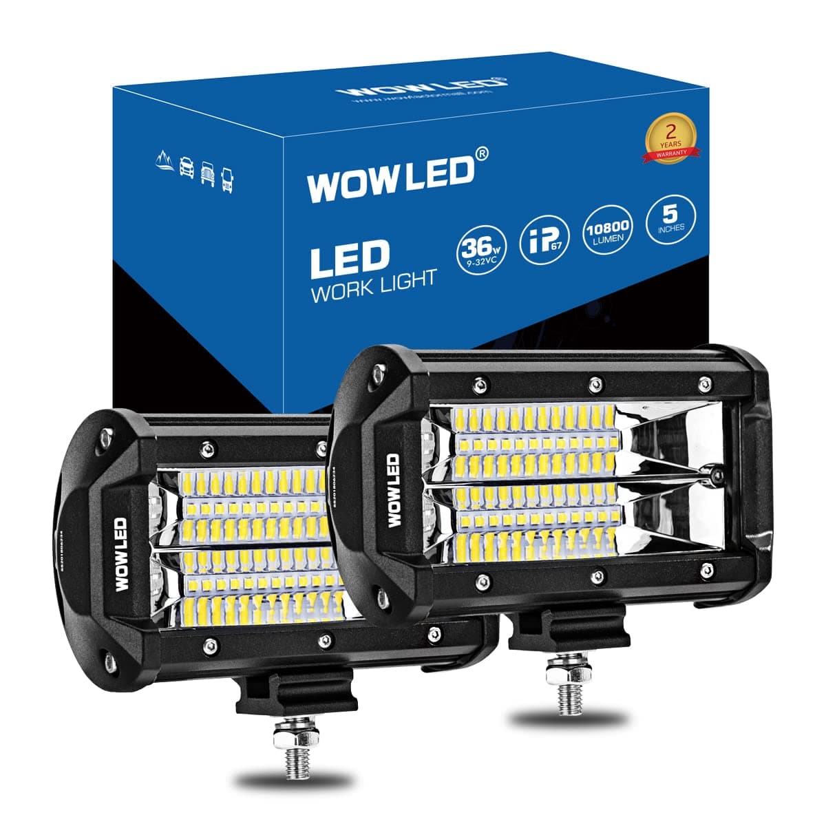 5" LED Work Light Bars