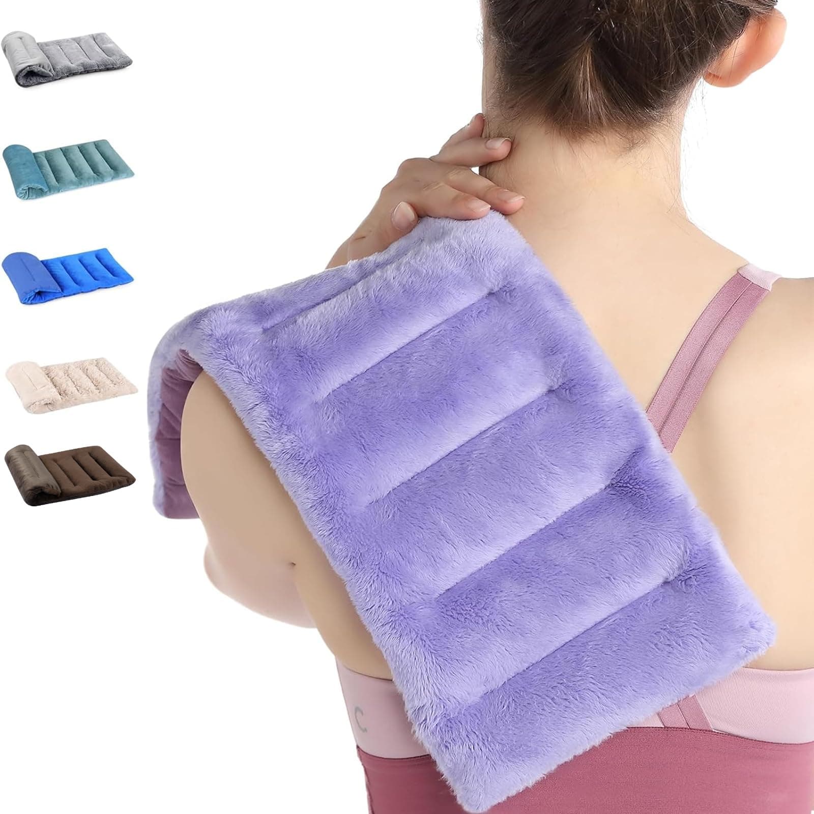 SuzziPad Microwave Heating Pad for Pain Relief, 7x16 Microwavable Heating Pad...