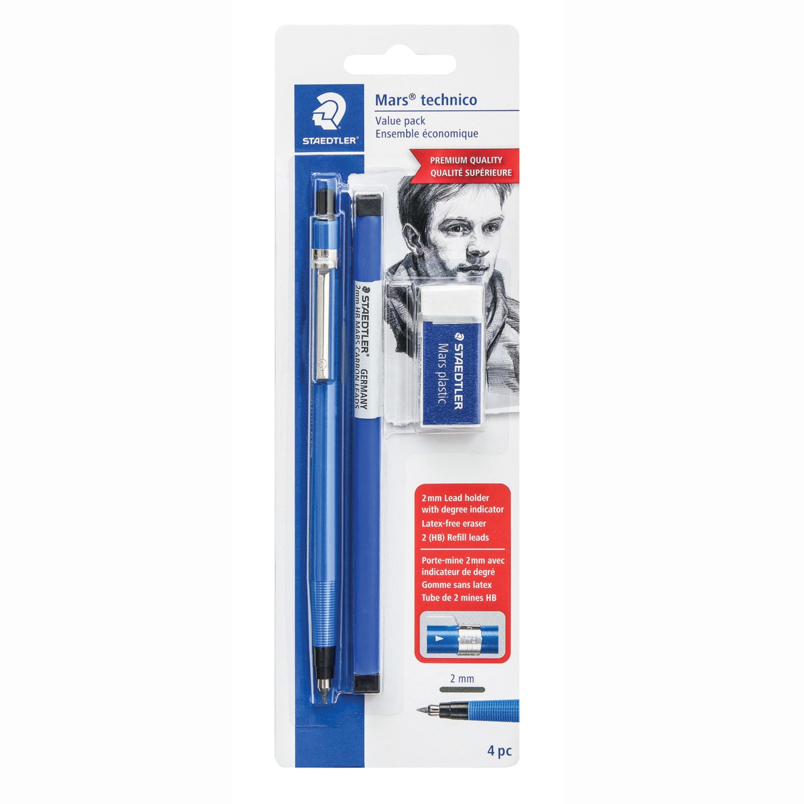 Mars Technical Mechanical Pencil Set, 780SBK,Blue