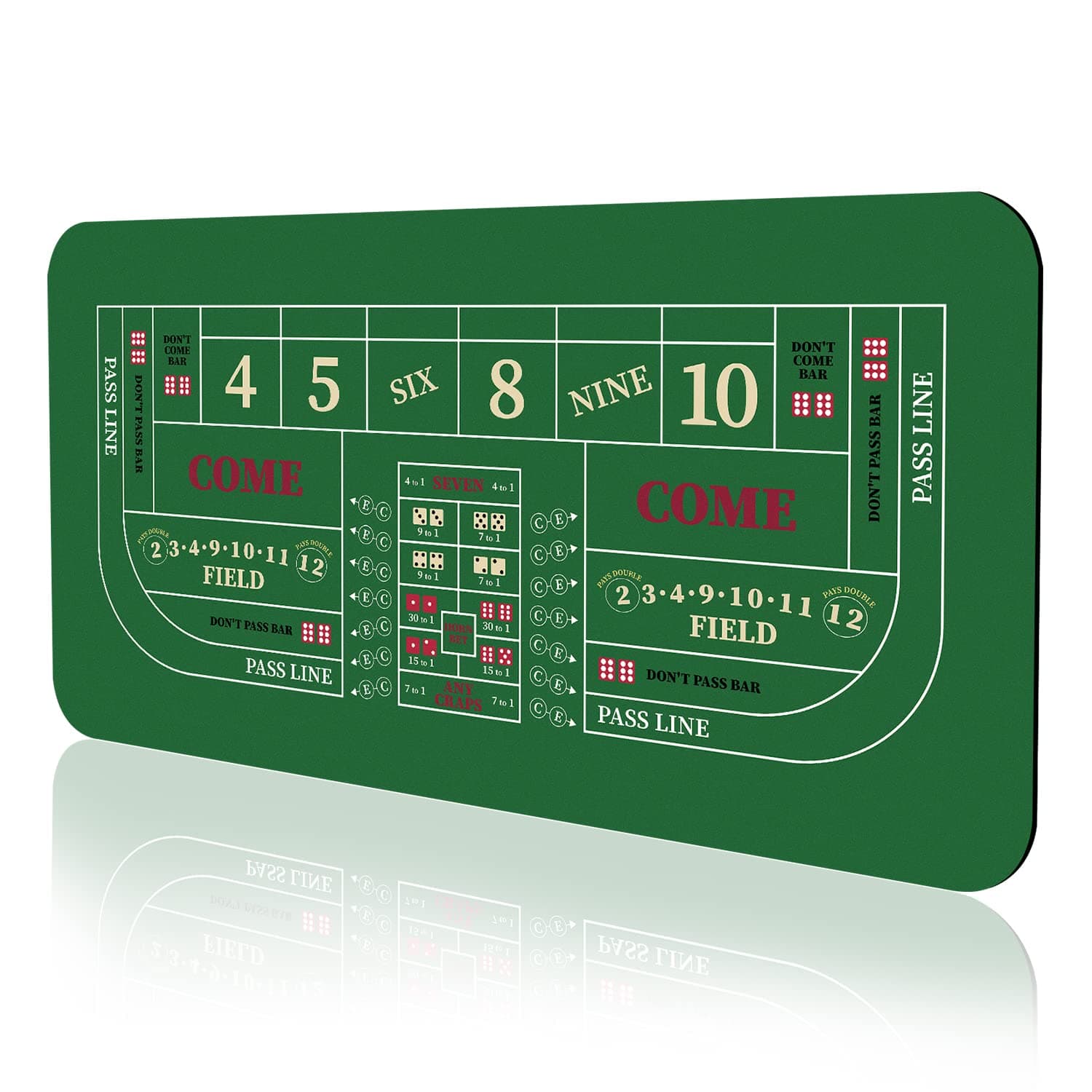70 x 35 Inch Craps Mat