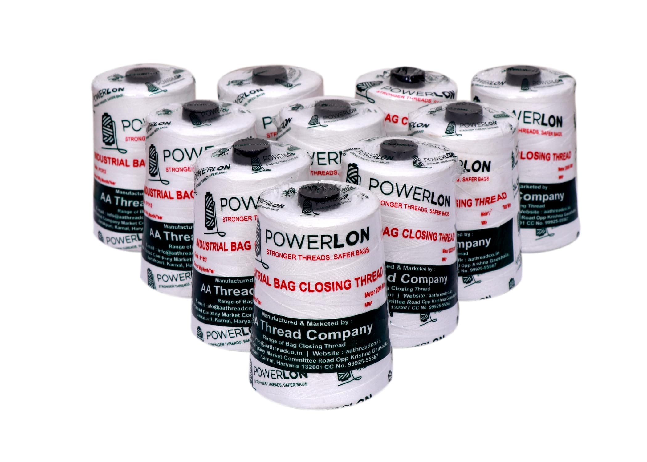 Polyester Bag Closer Machine Thread (2000 m) 840 Denier, Pack of 10