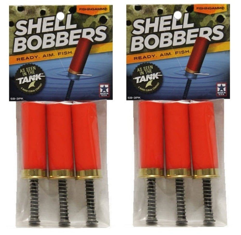 Red Shotgun Shell Bobbers - 6 Floats