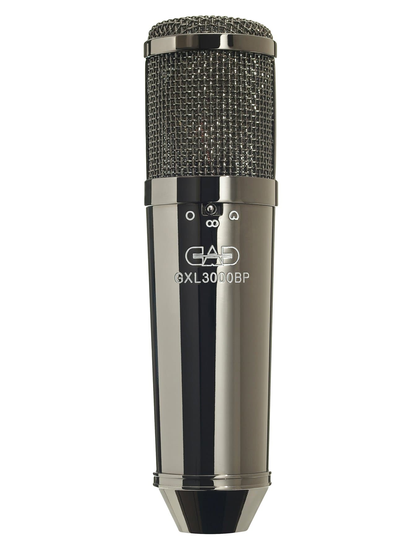 CAD Audio GXL3000 Large Diaphragm Multi-Pattern Condenser Microphone, Black Chrome Finish