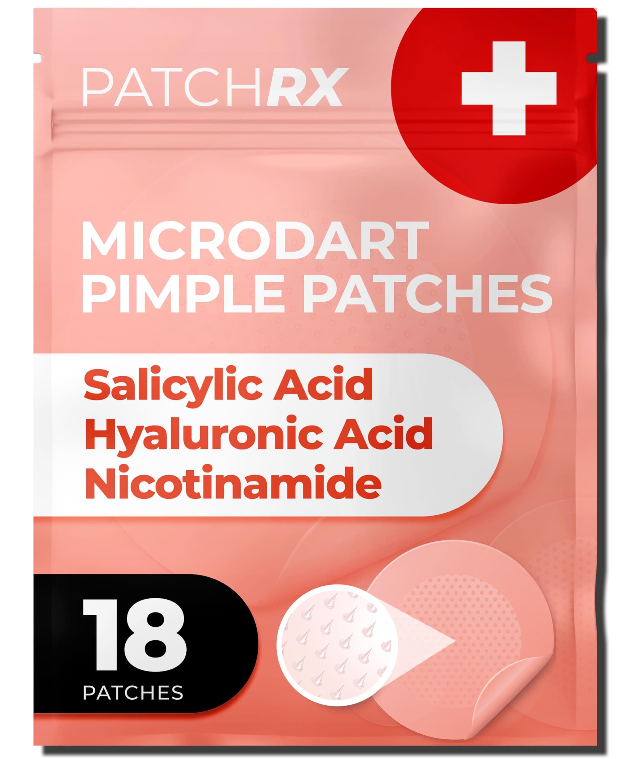 Micro Needle Pimple Patch (18 Pack) - Hydrocolloid Micropoint Pimple Patch For Acne & Pimples, Microdart Patch, Micro Dart Pimple Patches