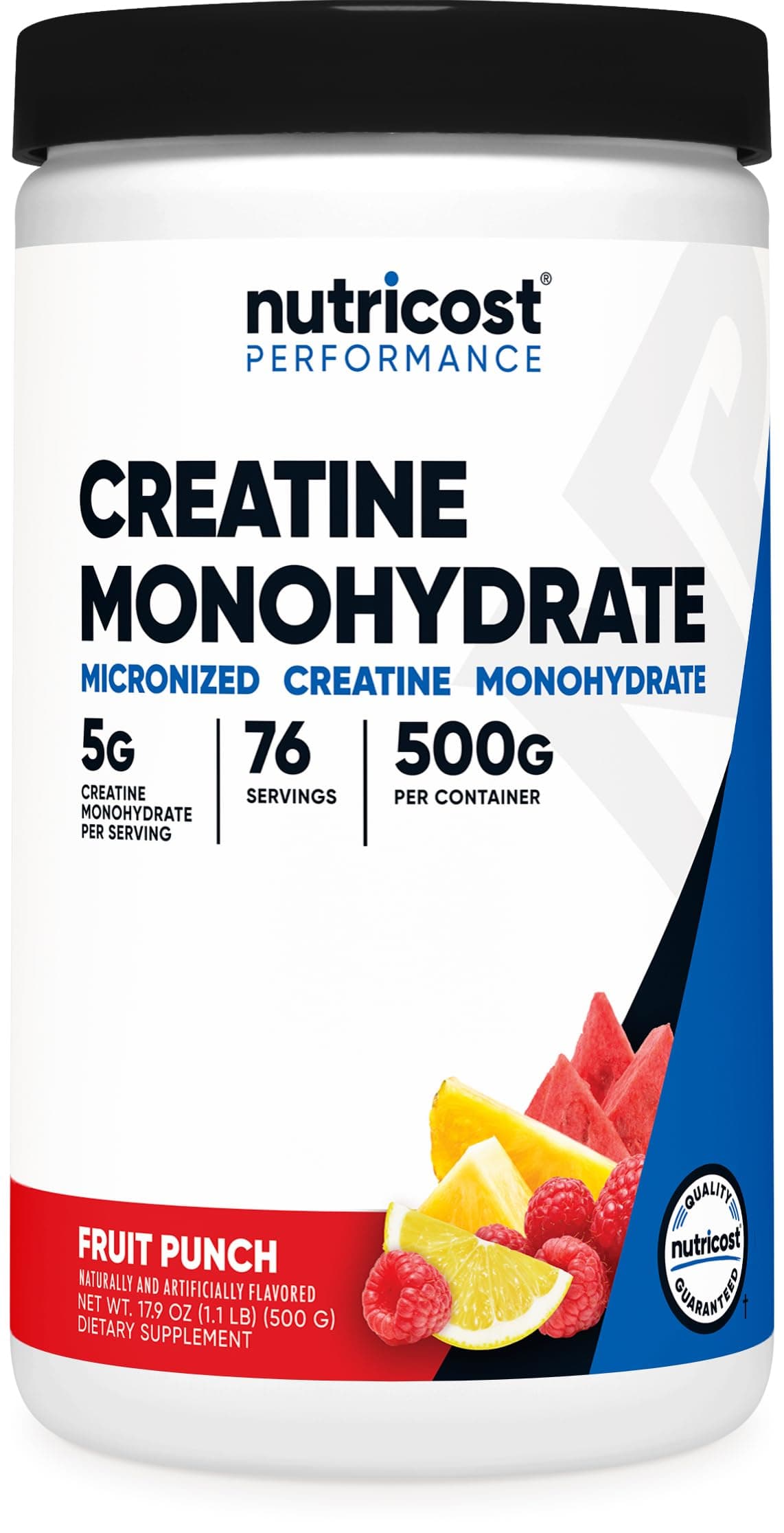 Nutricost Creatine Monohydrate Powder (Fruit Punch, 500 Gram)