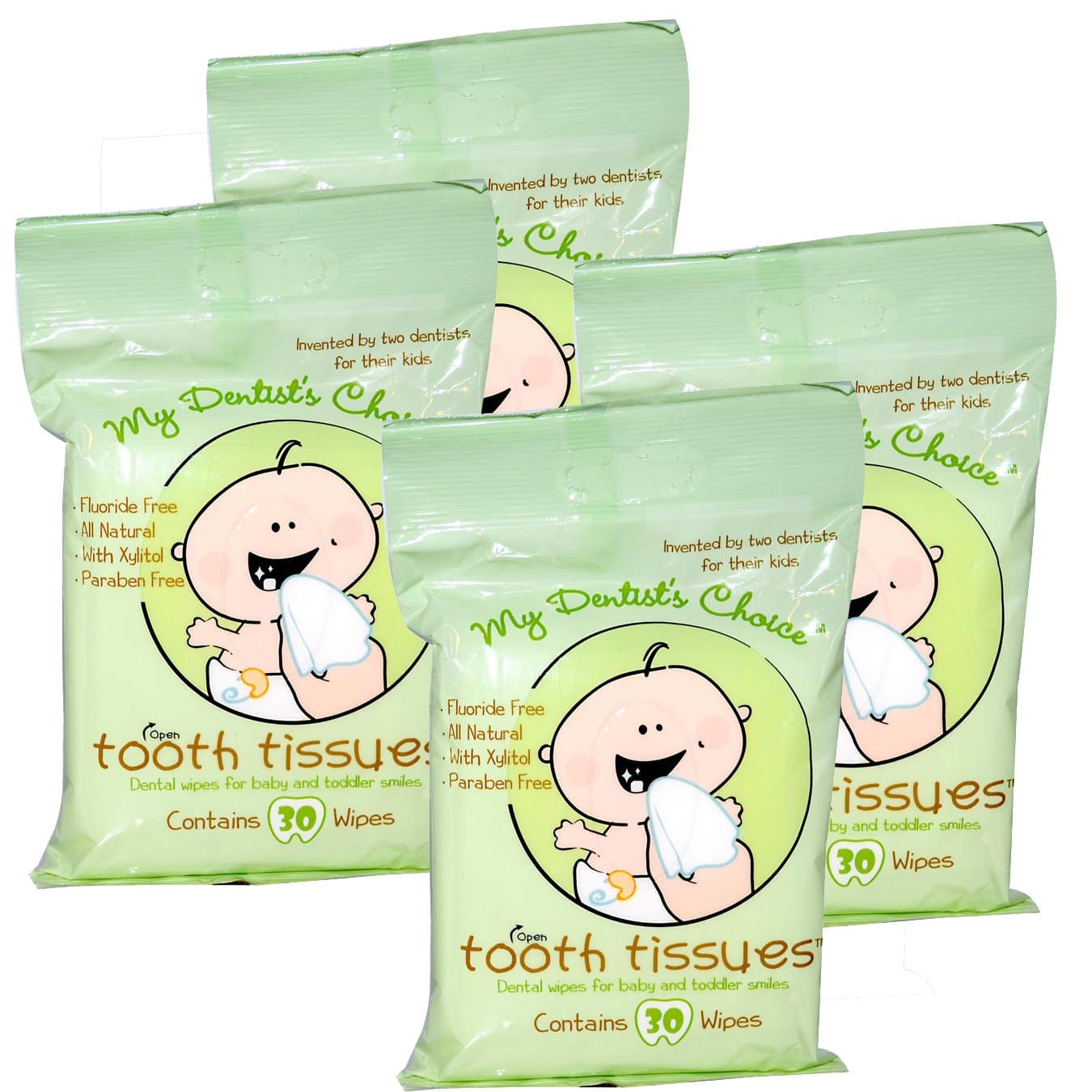 My Dentist Choice Tooth Tissues 30 Count, 4 Pack