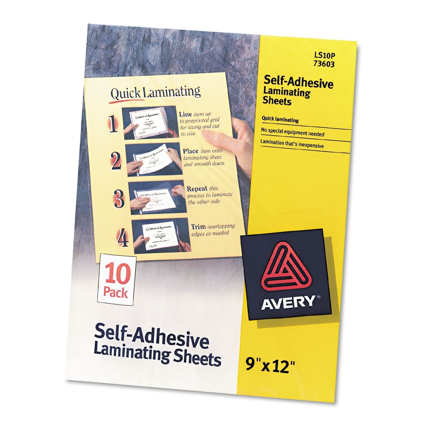 AveryAvery Clear Self-Adhesive Laminating Sheets