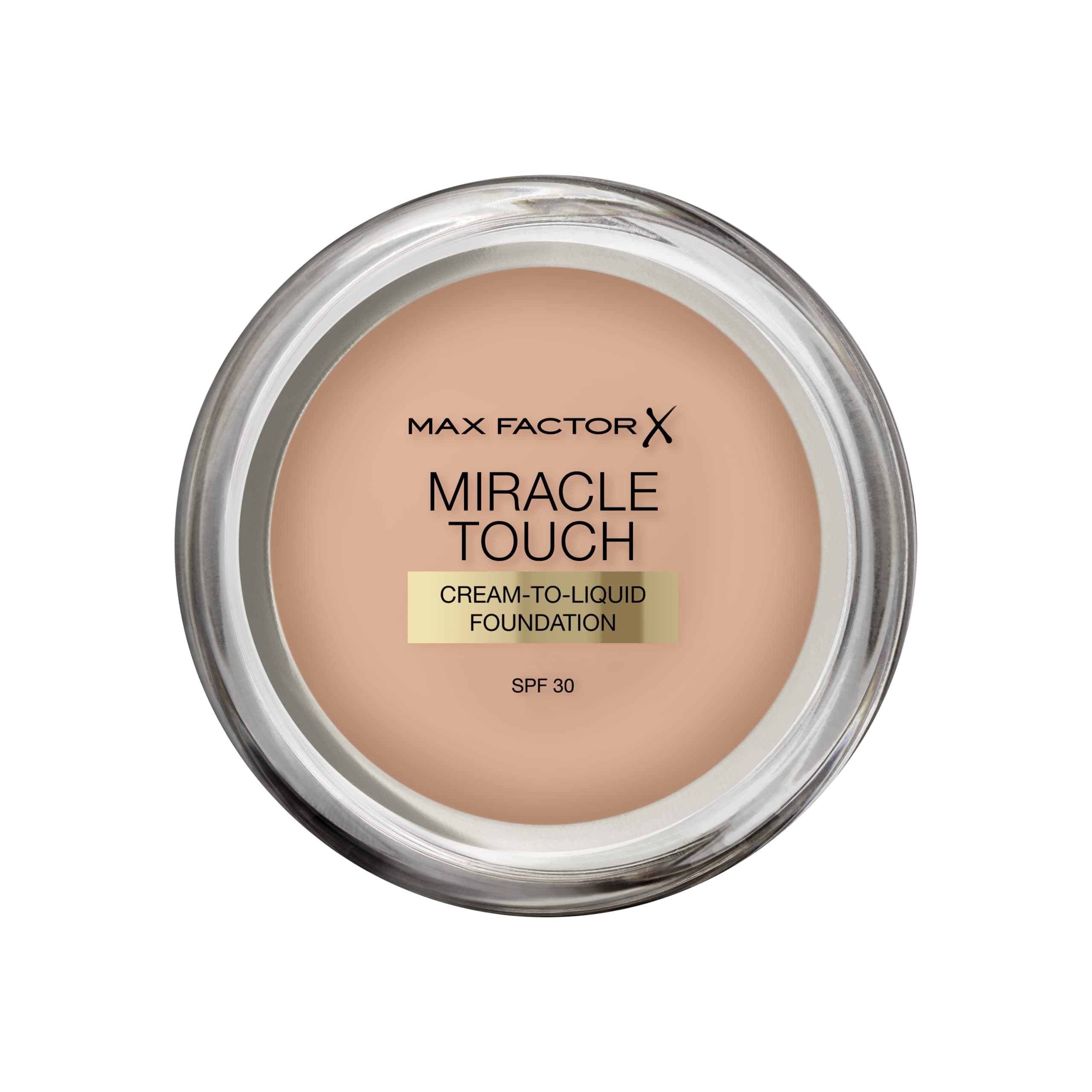 Miracle Touch Perfecting Foundation, Warm Almond, Full Coverage, Lightweight and Moisturising Effect with Hyaluronic Acid and SPF 30 Formula, 11.5 g